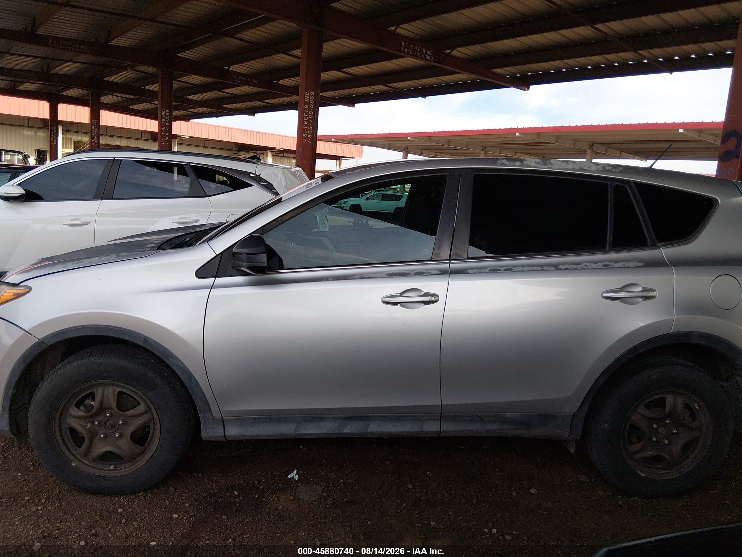 2013 Toyota Rav4 Le Silver vin: 2T3BFREV5DW049079