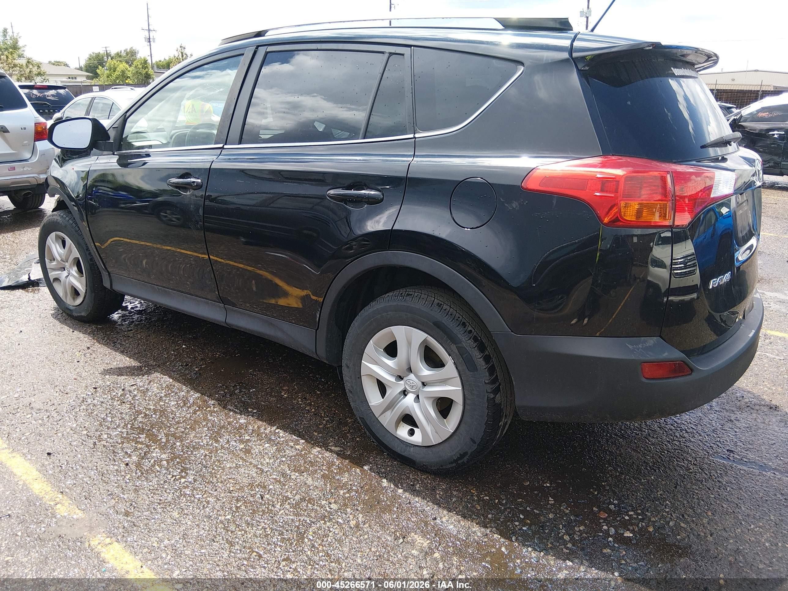 2014 Toyota Rav4 Le Черный vin: 2T3BFREV5EW222245