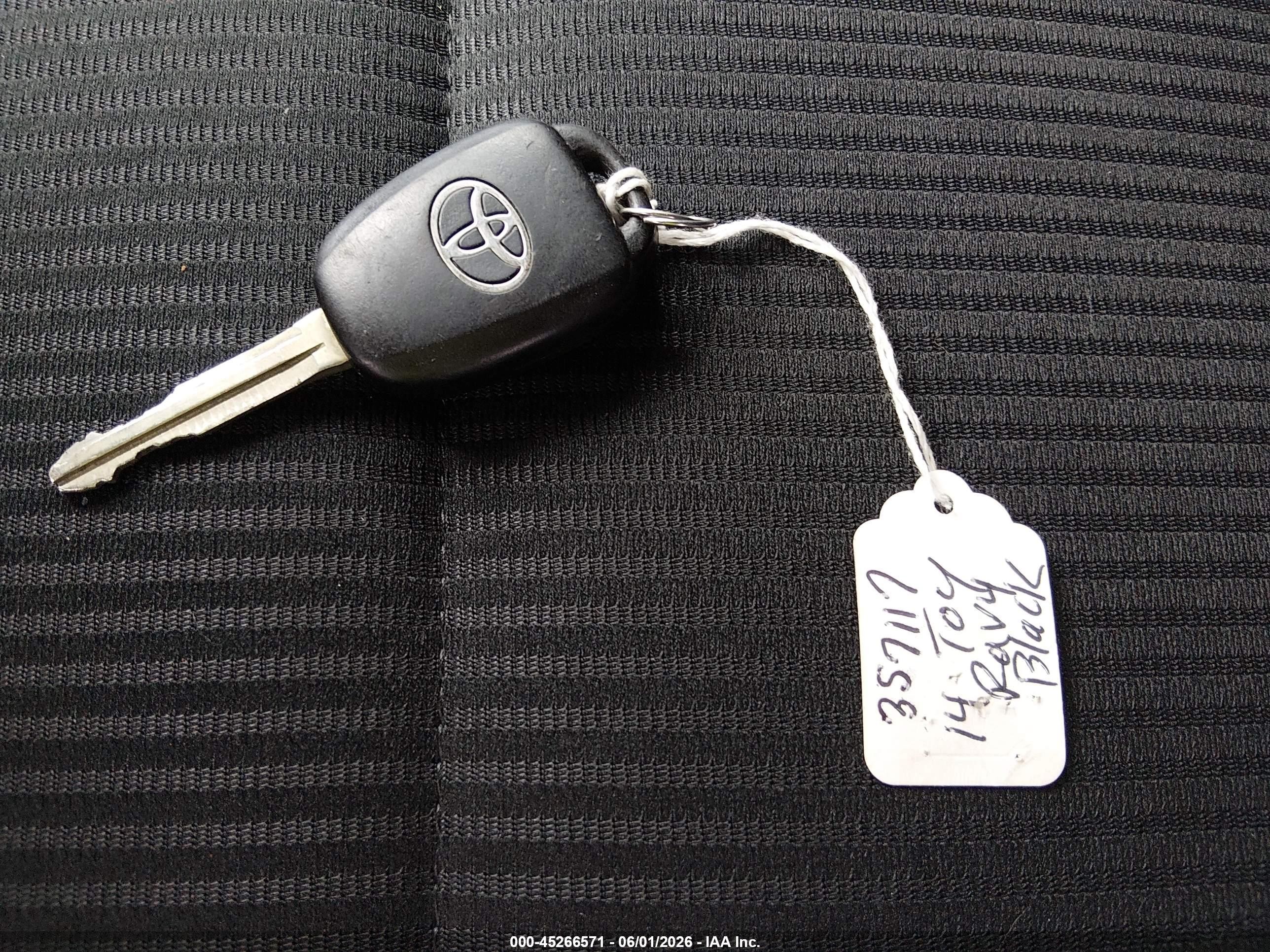 2014 Toyota Rav4 Le Черный vin: 2T3BFREV5EW222245