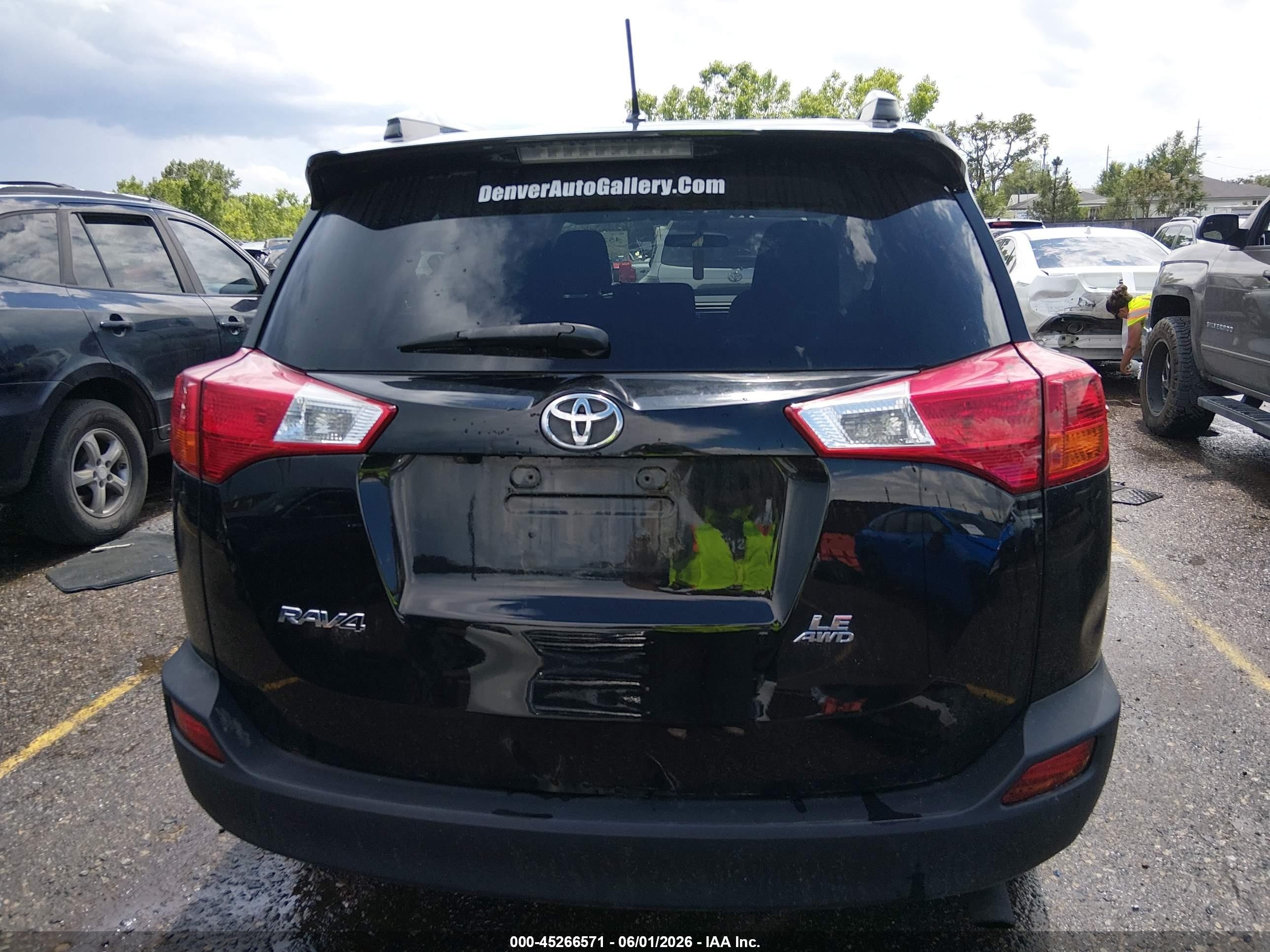 2014 Toyota Rav4 Le Черный vin: 2T3BFREV5EW222245
