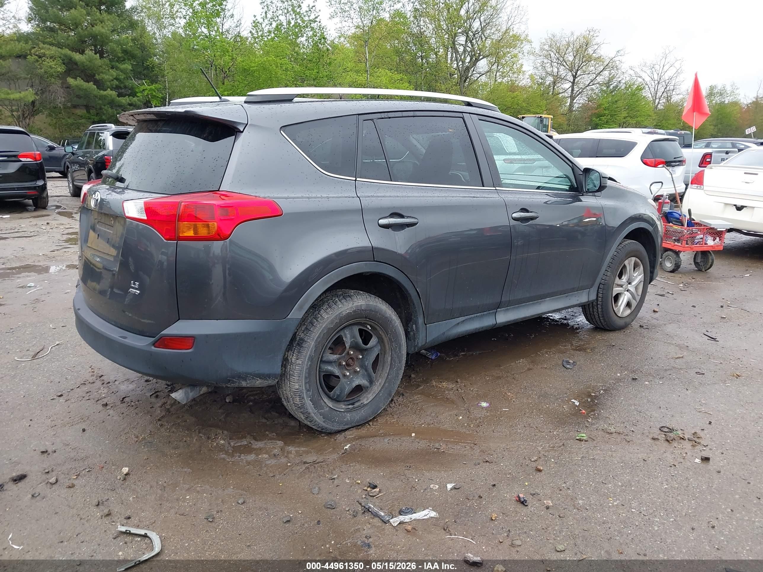 2015 Toyota Rav4 Le Gray vin: 2T3BFREV5FW331645