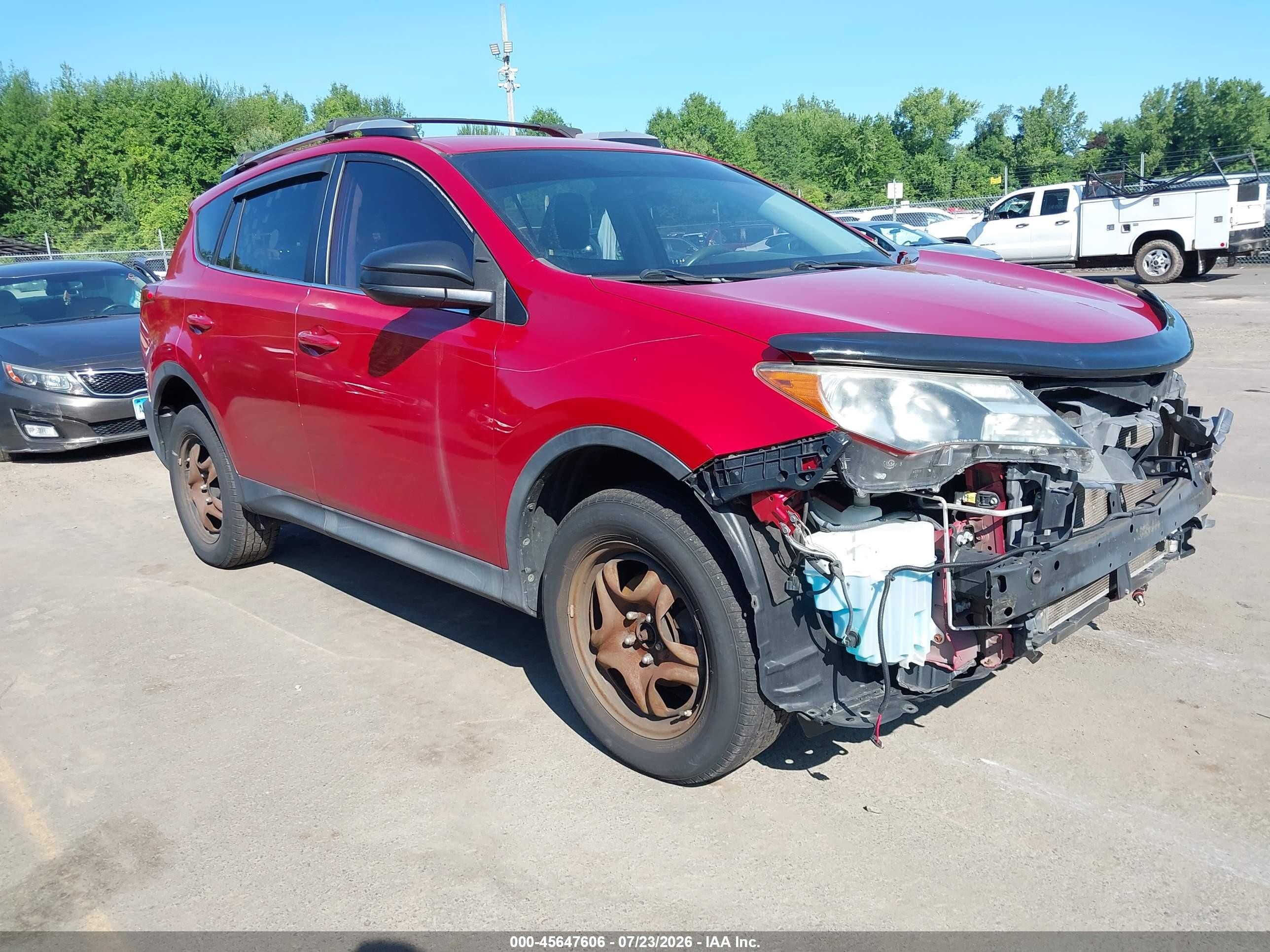 2013 Toyota Rav4 Le Red vin: 2T3BFREV6DW019119