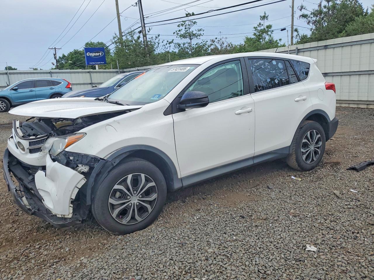 2013 Toyota Rav4 Le White vin: 2T3BFREV6DW028211