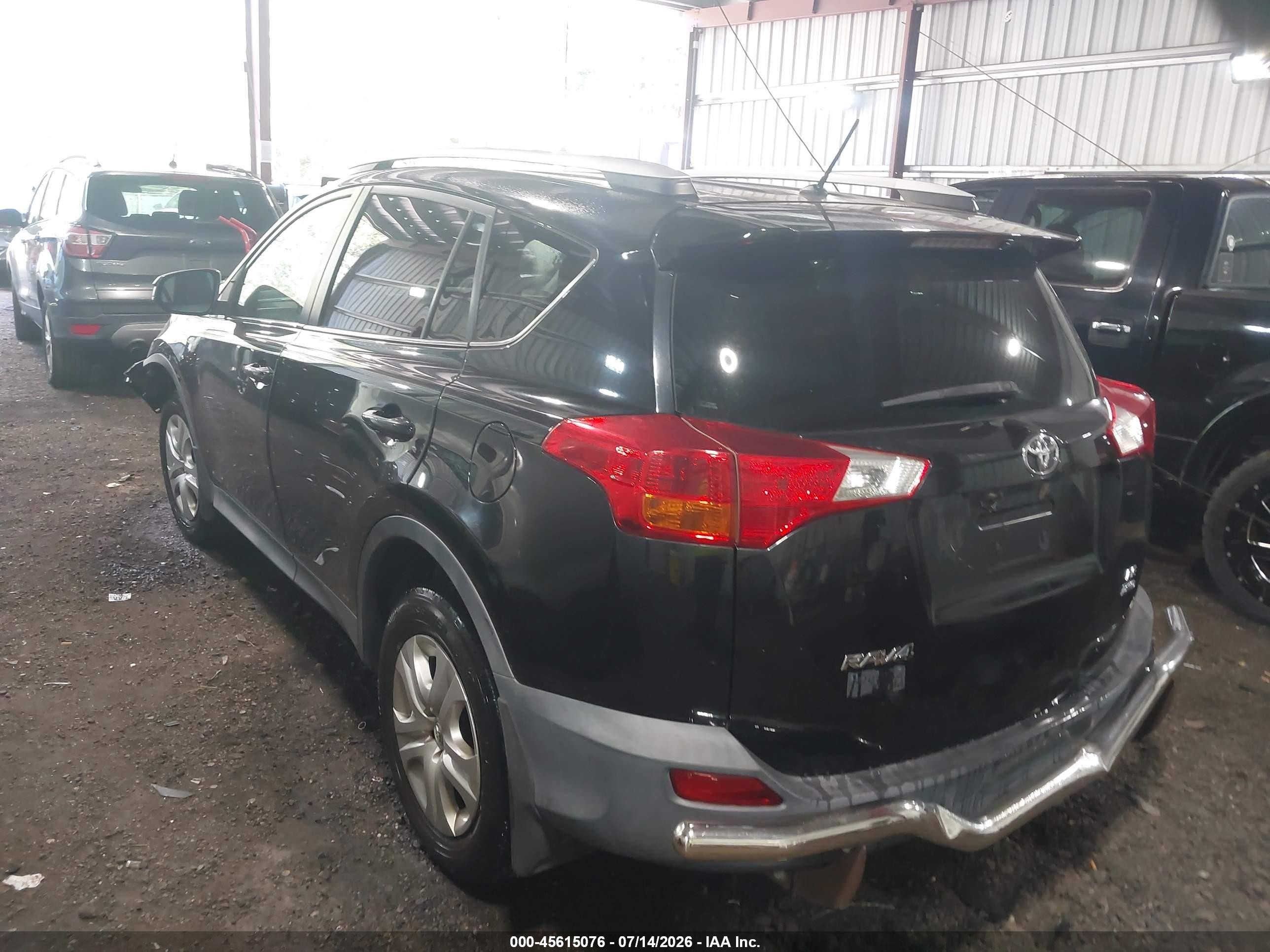 2015 Toyota Rav4 Le Black vin: 2T3BFREV6FW314840