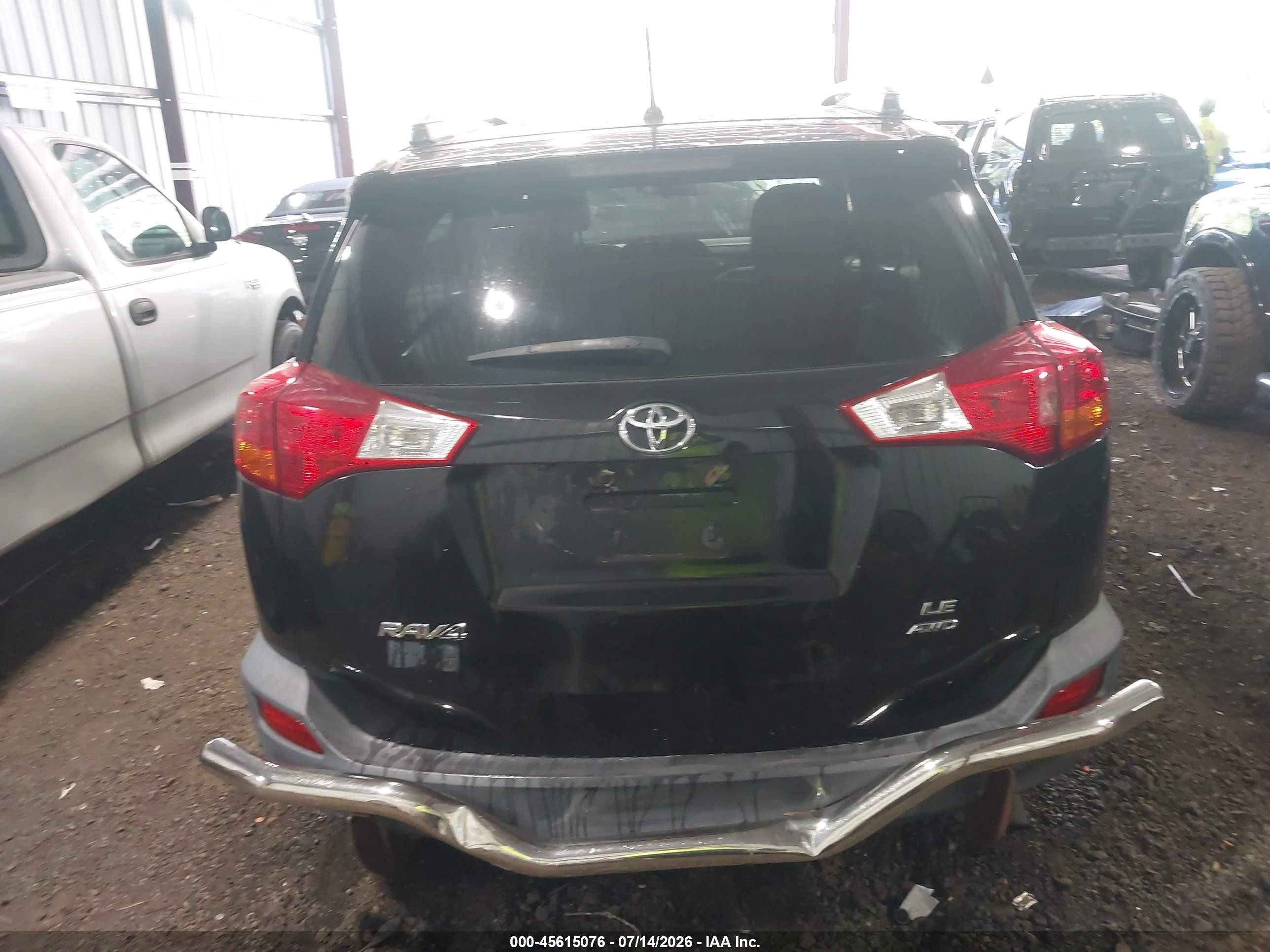 2015 Toyota Rav4 Le Black vin: 2T3BFREV6FW314840