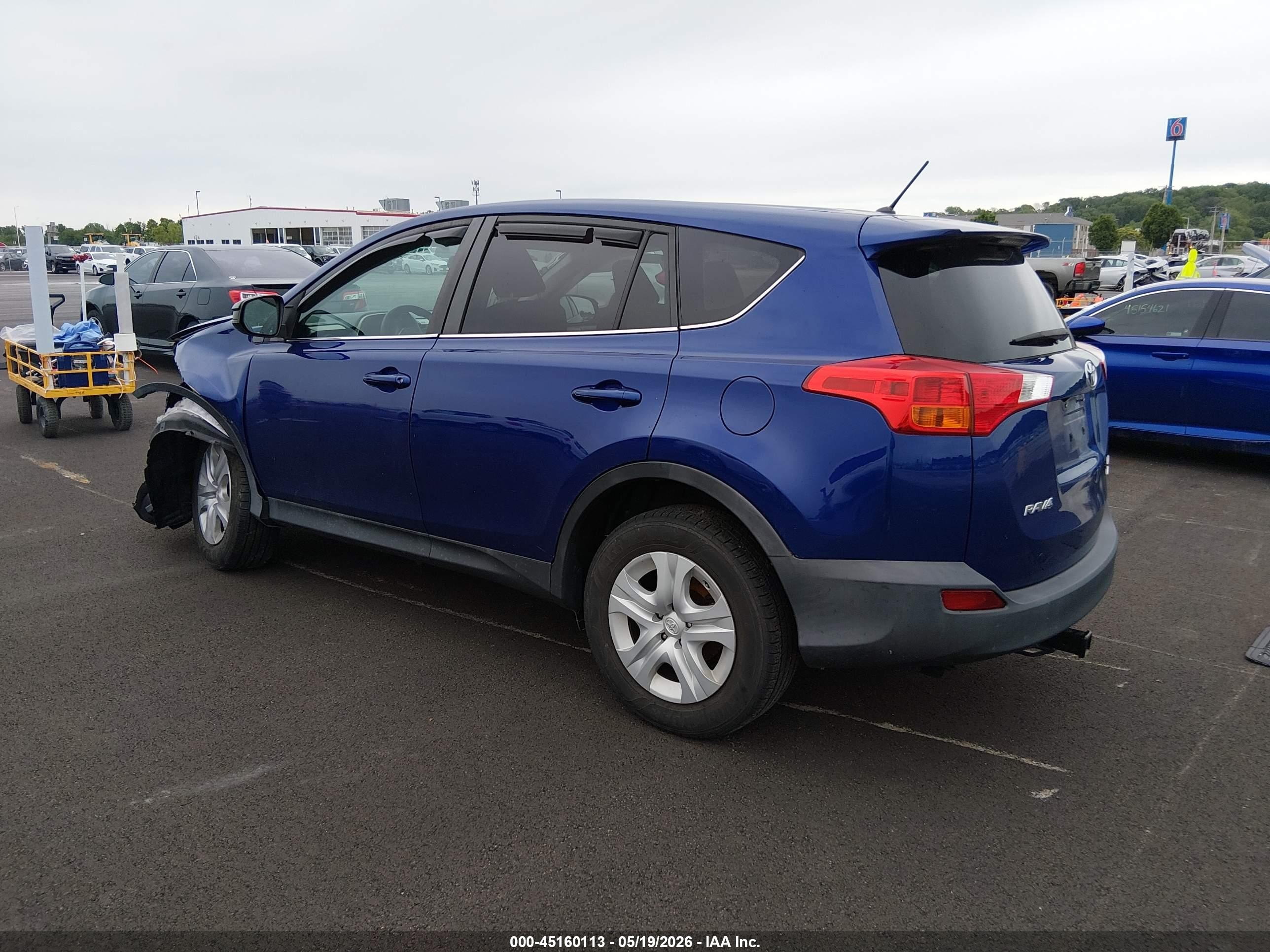 2015 Toyota Rav4 Le Синий vin: 2T3BFREV6FW372530