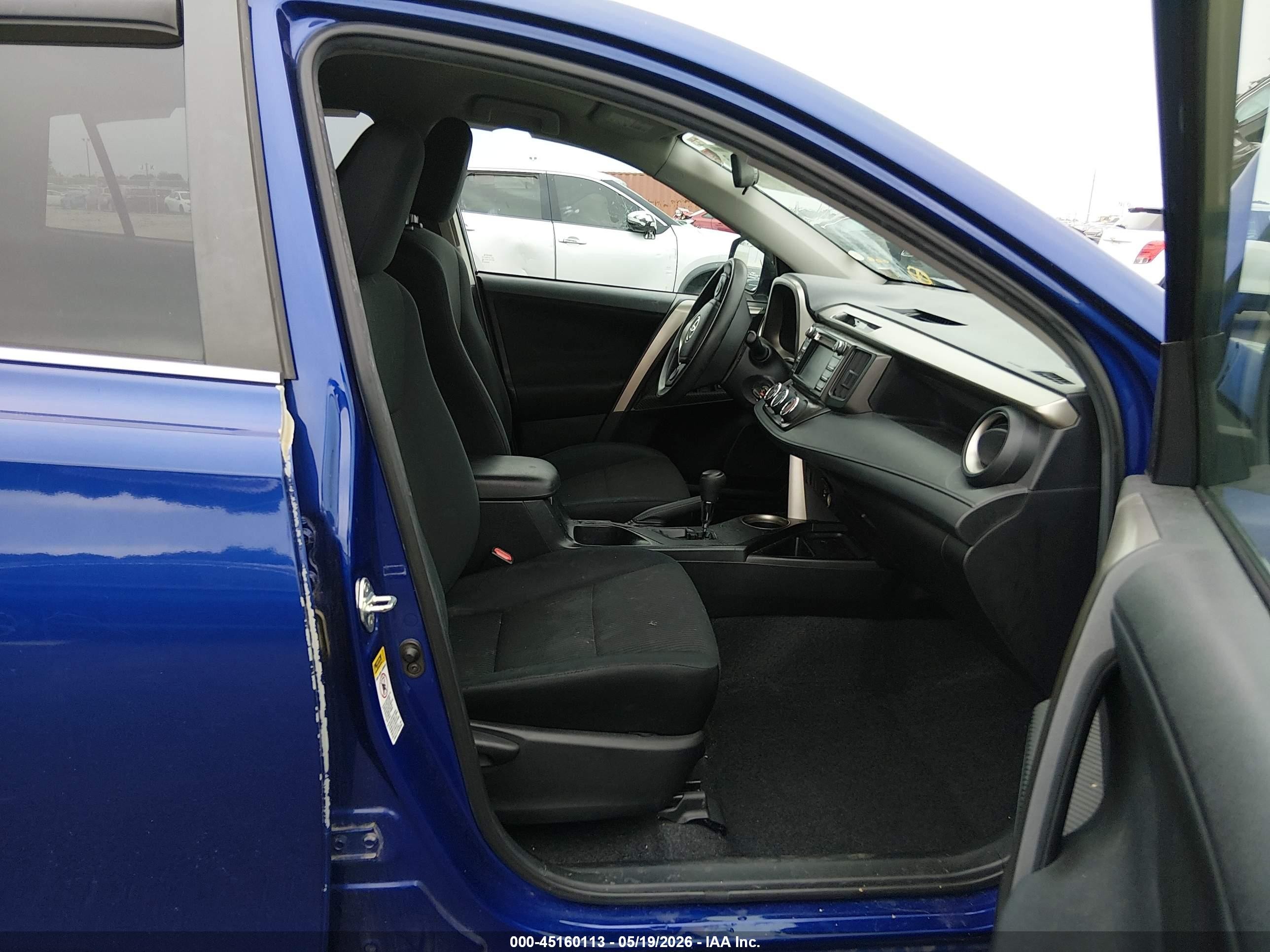 2015 Toyota Rav4 Le Синий vin: 2T3BFREV6FW372530
