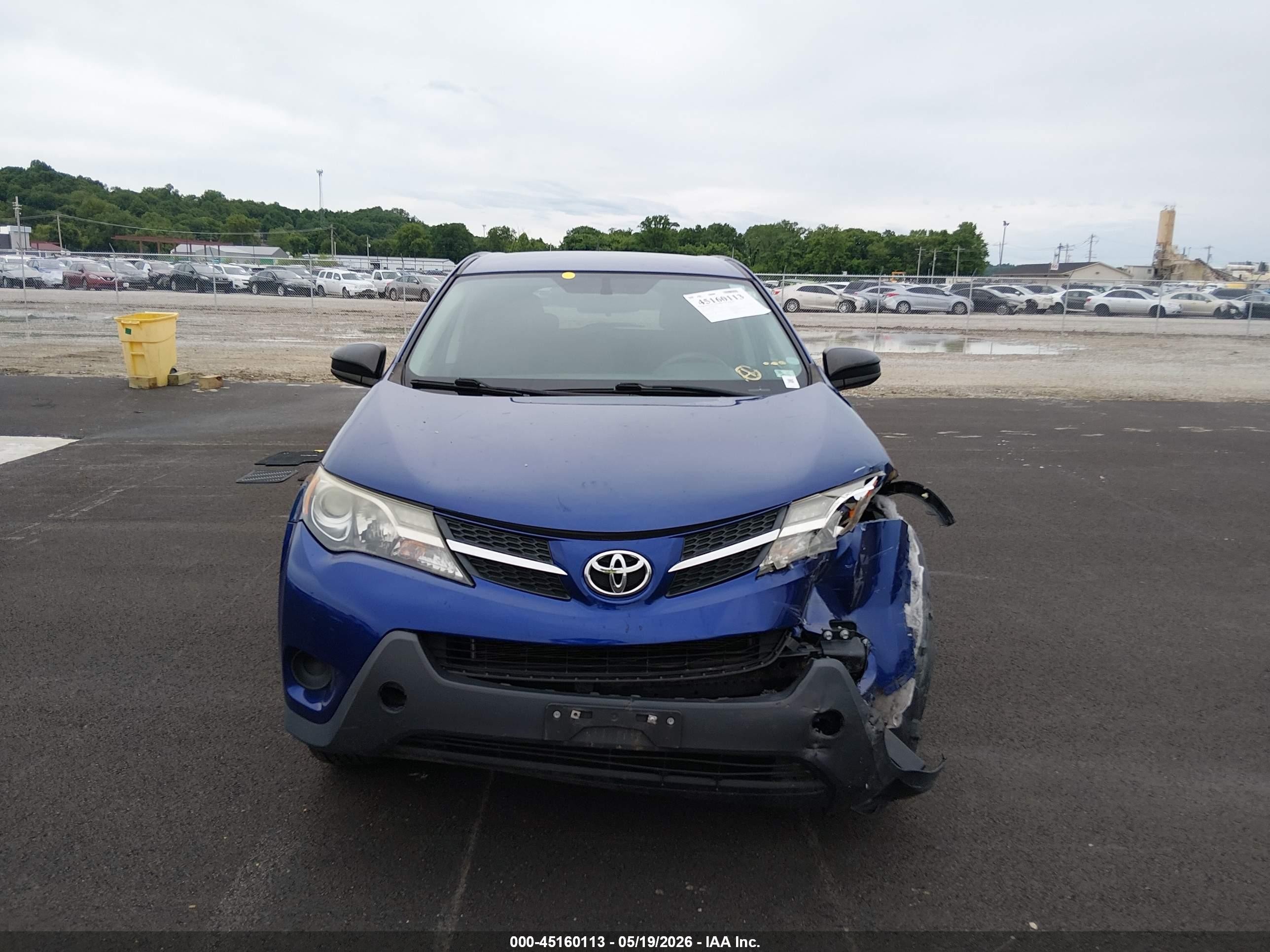 2015 Toyota Rav4 Le Синий vin: 2T3BFREV6FW372530