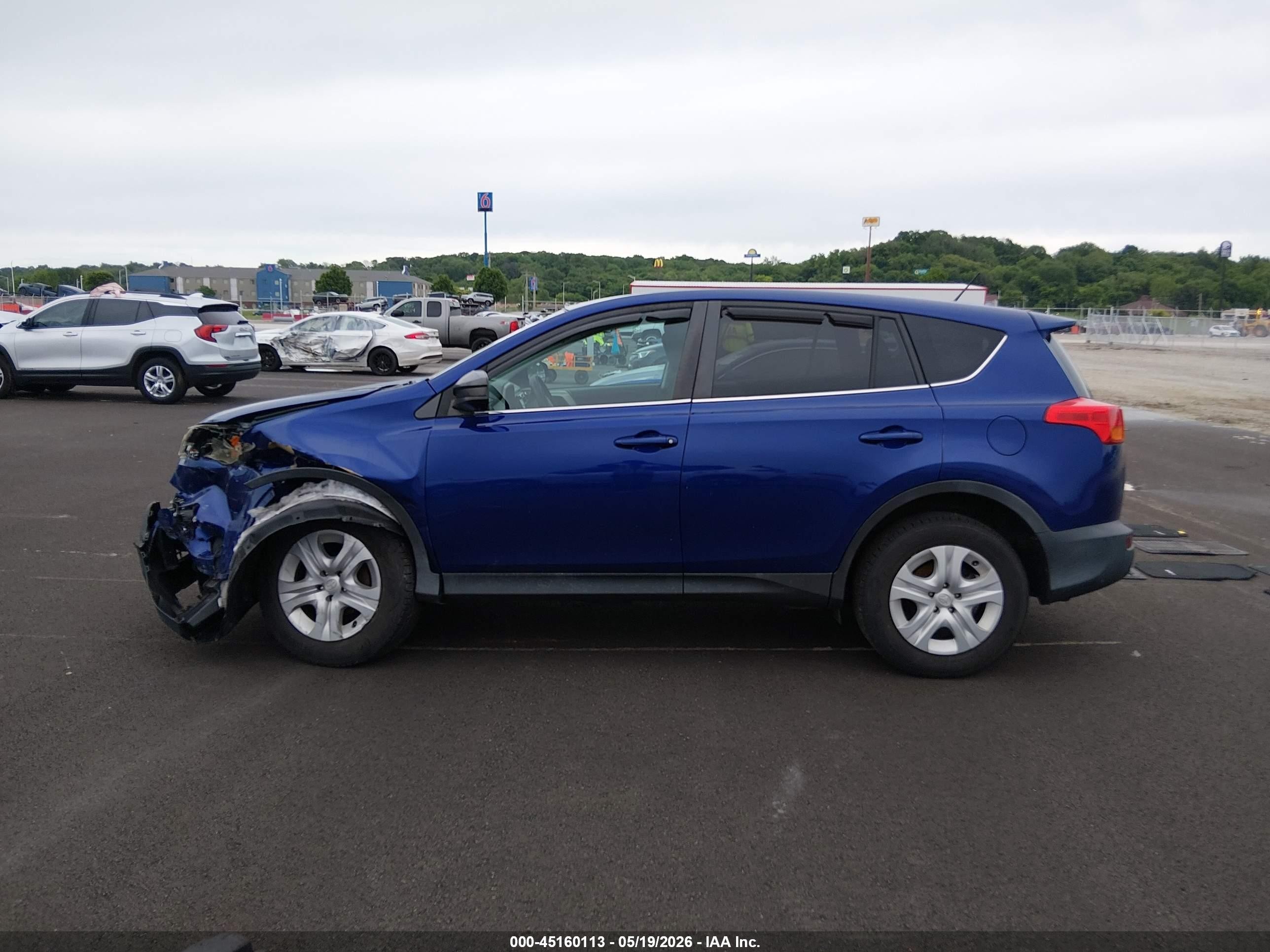 2015 Toyota Rav4 Le Синий vin: 2T3BFREV6FW372530