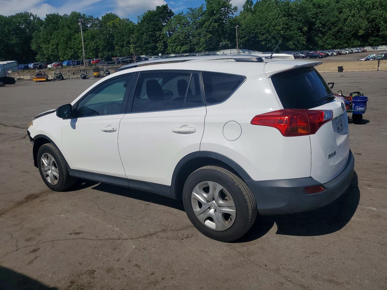 2013 Toyota Rav4 Le White vin: 2T3BFREV7DW022532