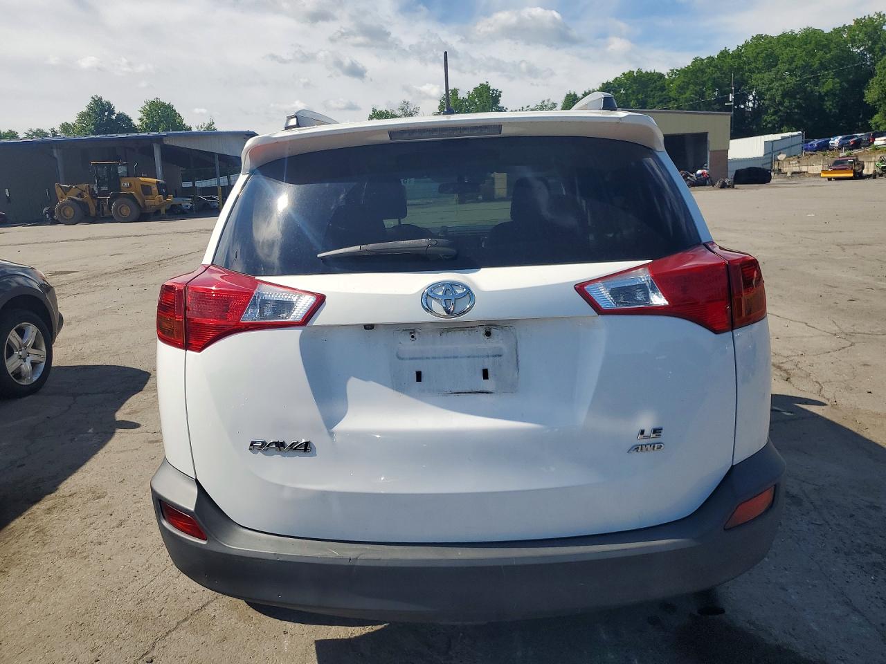 2013 Toyota Rav4 Le White vin: 2T3BFREV7DW022532