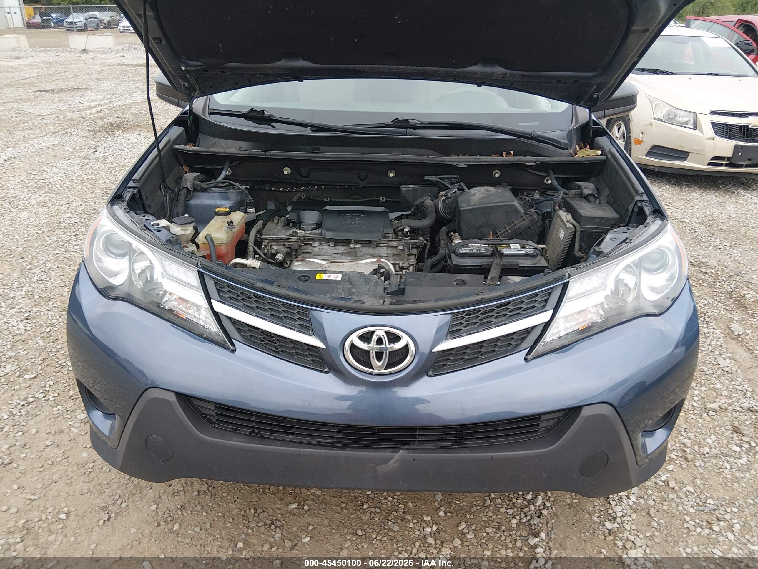 2013 Toyota Rav4 Le Blue vin: 2T3BFREV7DW039427
