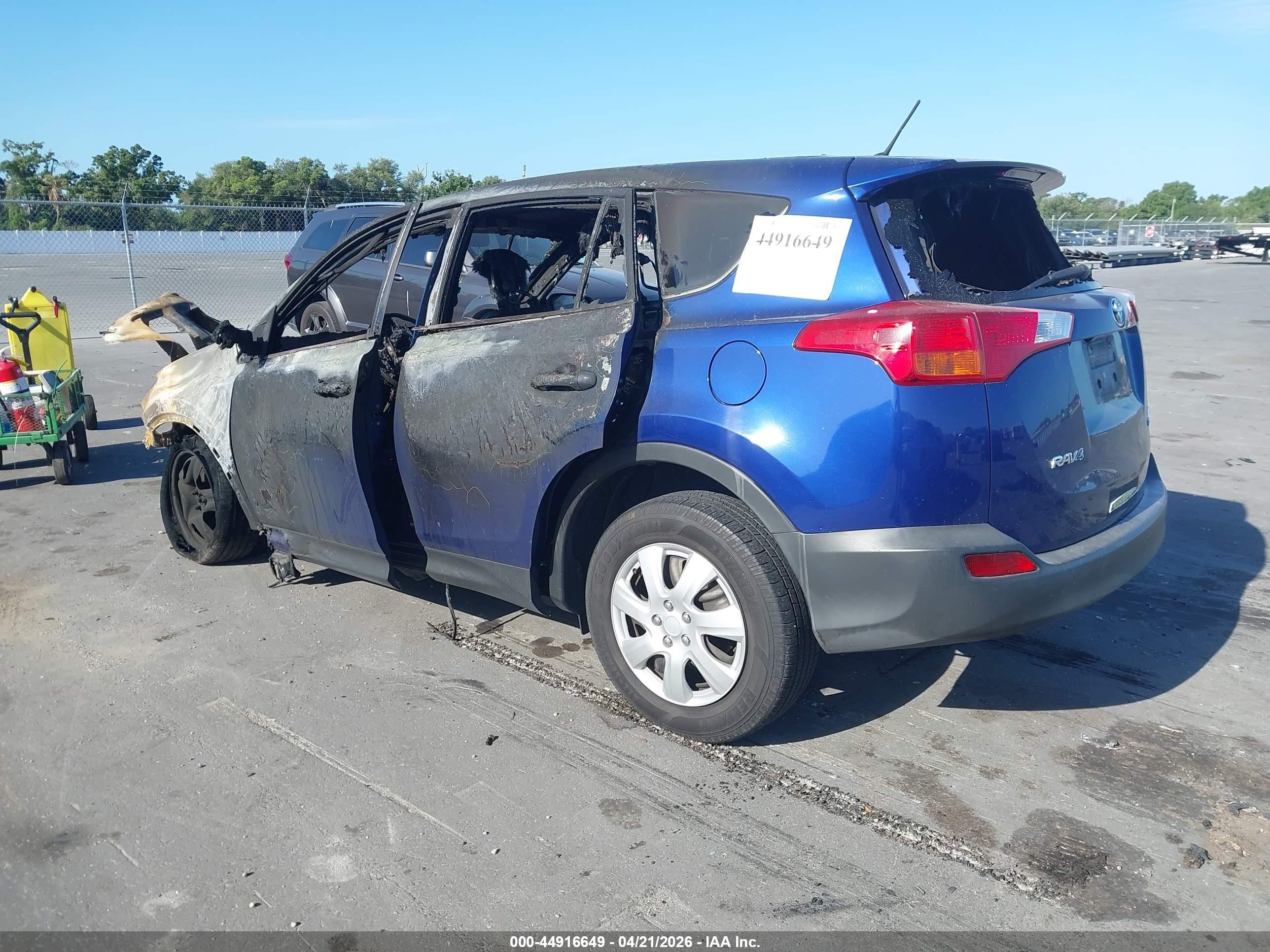 2014 Toyota Rav4 Le Синий vin: 2T3BFREV7EW149475