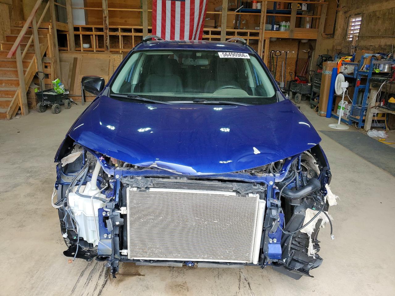 2014 Toyota Rav4 Le Синий vin: 2T3BFREV7EW219332