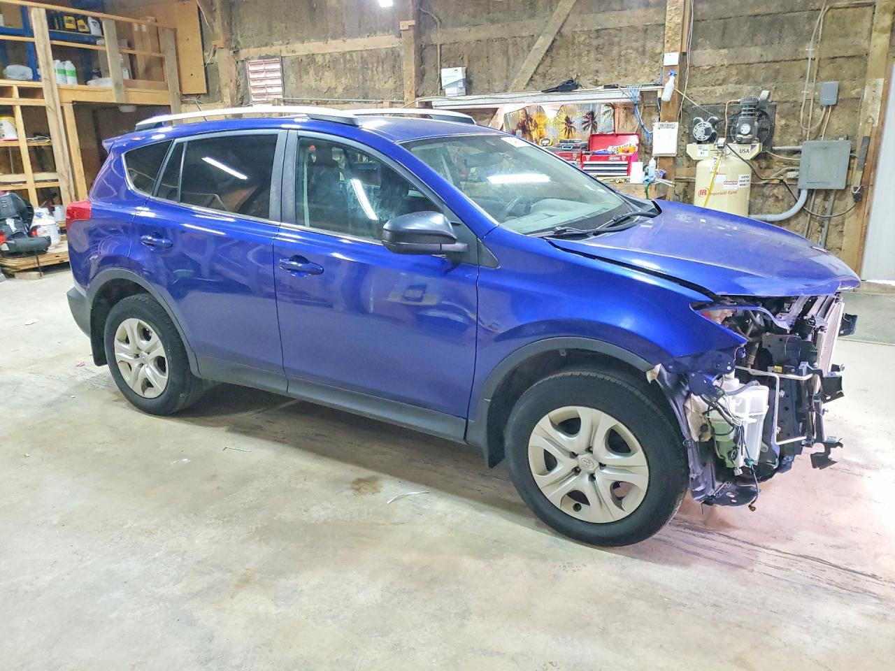 2014 Toyota Rav4 Le Синий vin: 2T3BFREV7EW219332