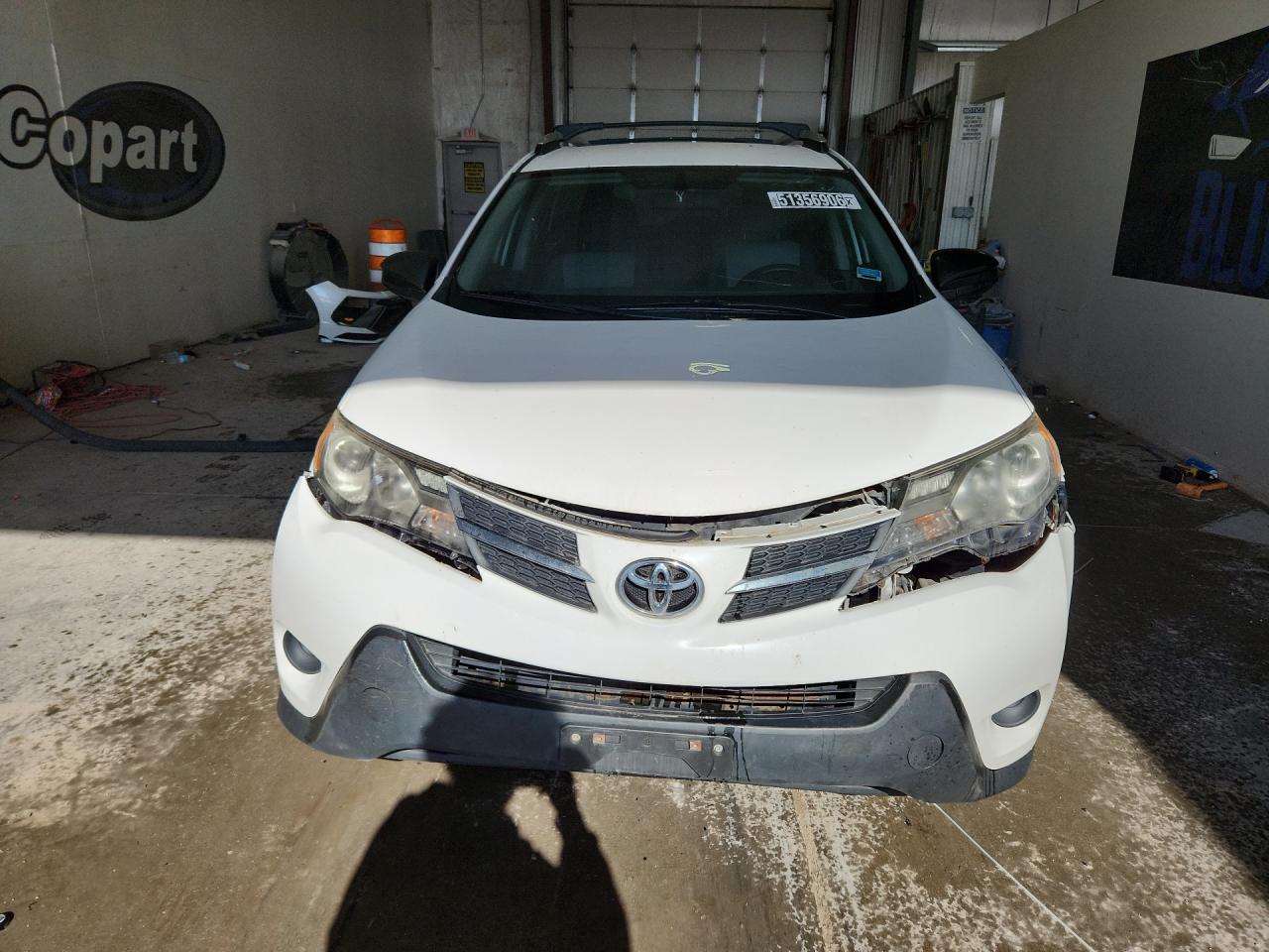 2014 Toyota Rav4 Le White vin: 2T3BFREV7EW221291 Damage: Front Bumper/Cover, Broken, Replacement Required