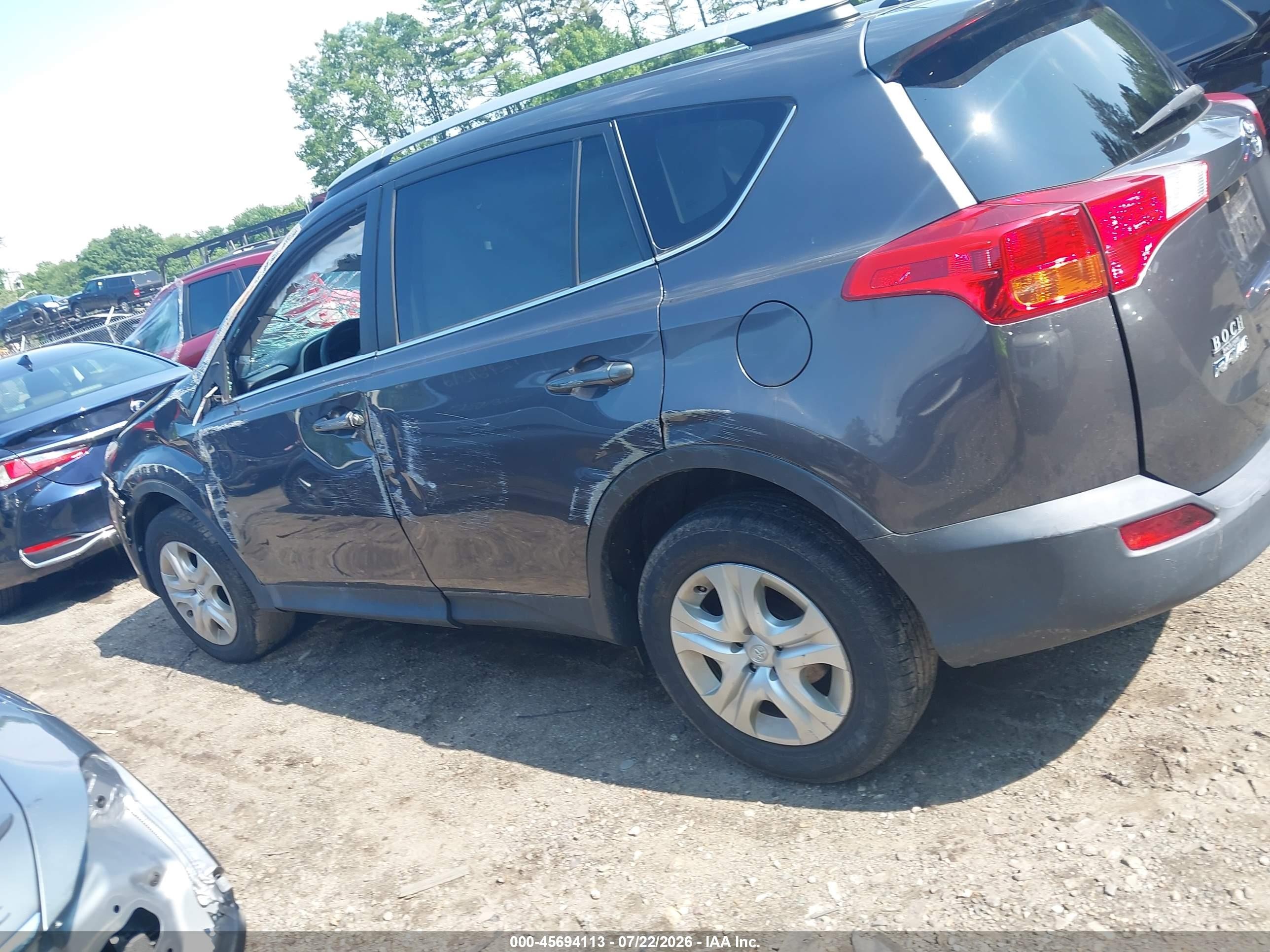 2015 Toyota Rav4 Le Серый vin: 2T3BFREV7FW385772