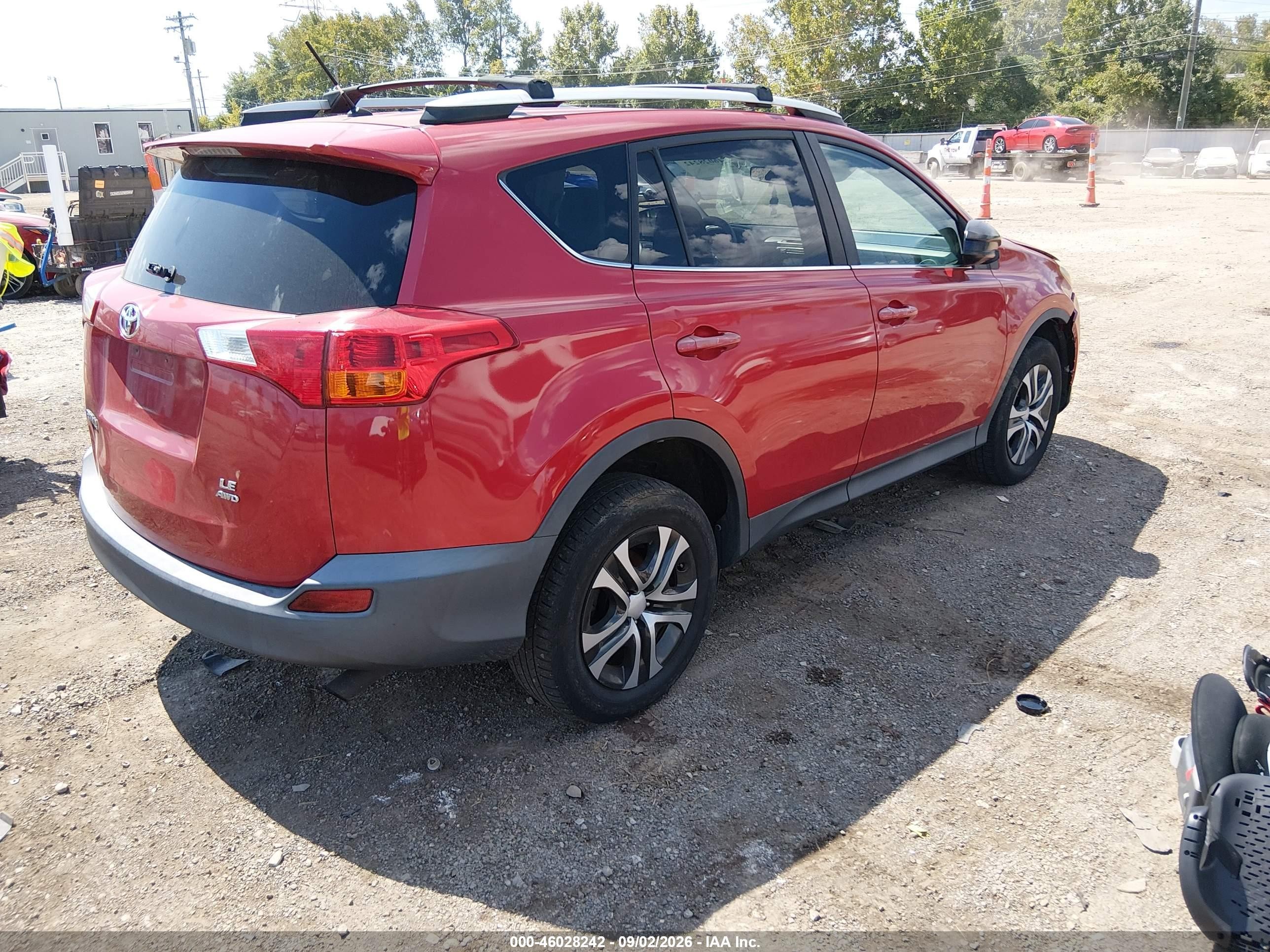2013 Toyota Rav4 Le Бордовый vin: 2T3BFREV8DW056530
