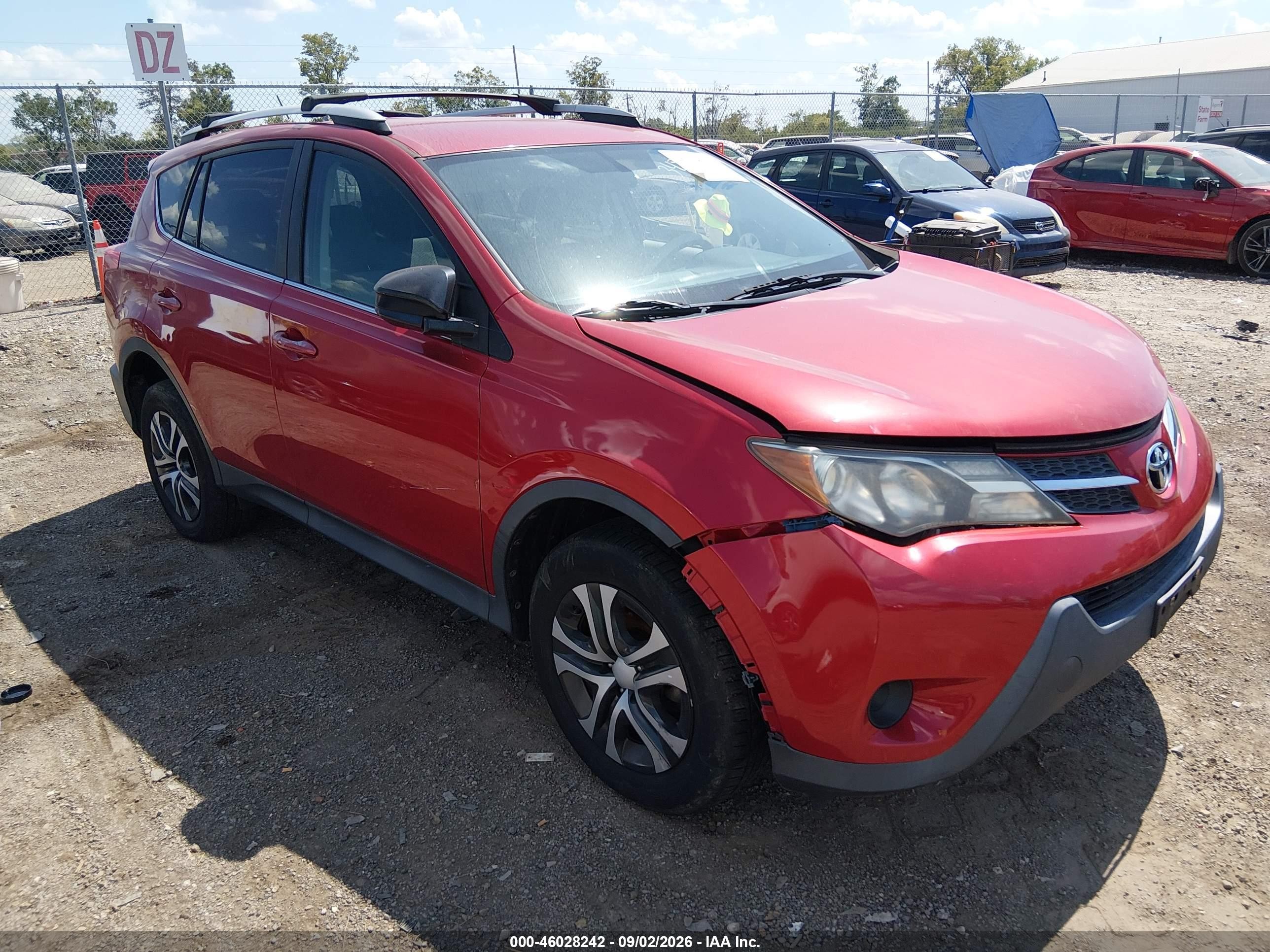 2013 Toyota Rav4 Le Burgundy vin: 2T3BFREV8DW056530