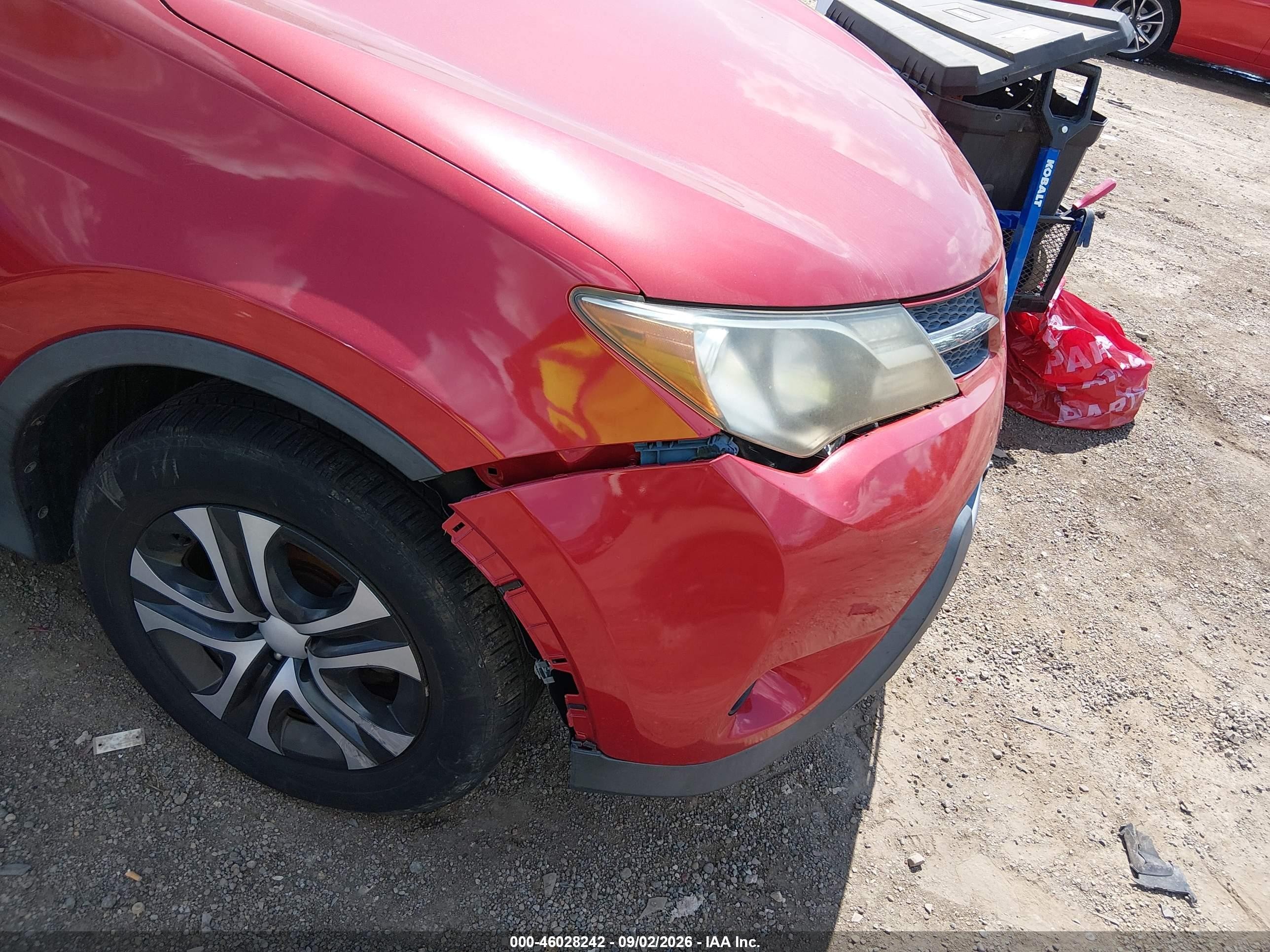 2013 Toyota Rav4 Le Бордовый vin: 2T3BFREV8DW056530