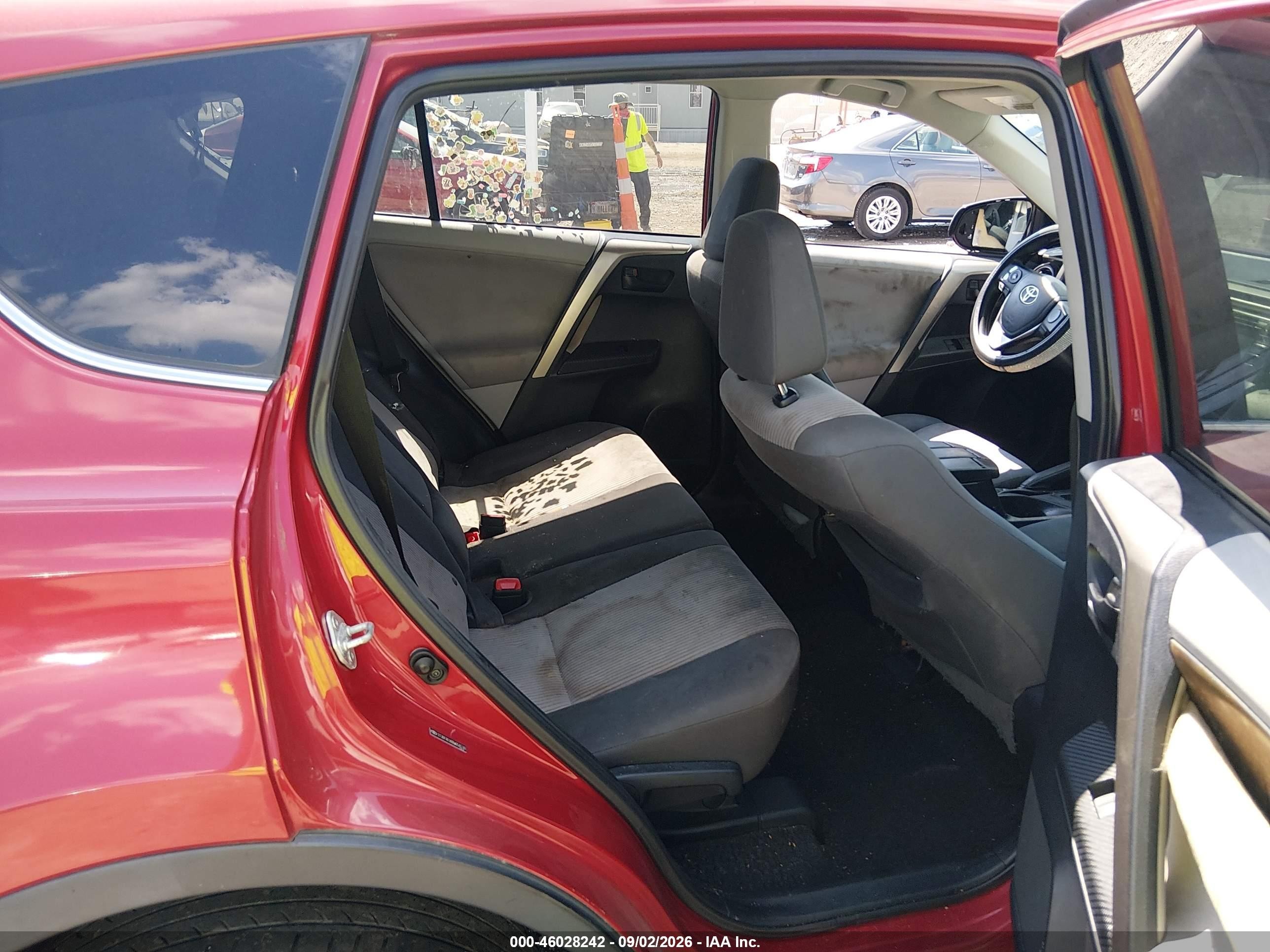 2013 Toyota Rav4 Le Бордовый vin: 2T3BFREV8DW056530