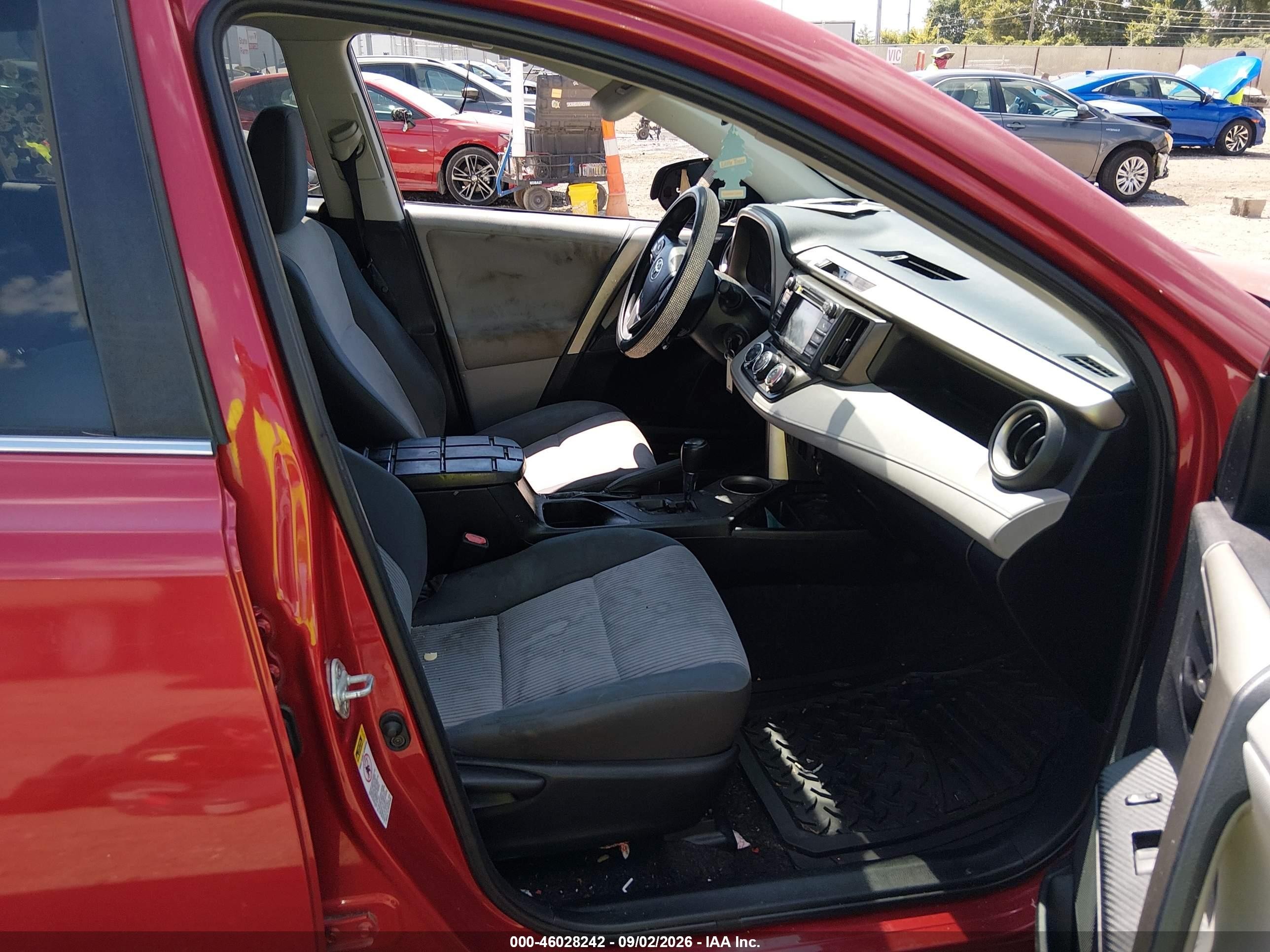 2013 Toyota Rav4 Le Бордовый vin: 2T3BFREV8DW056530