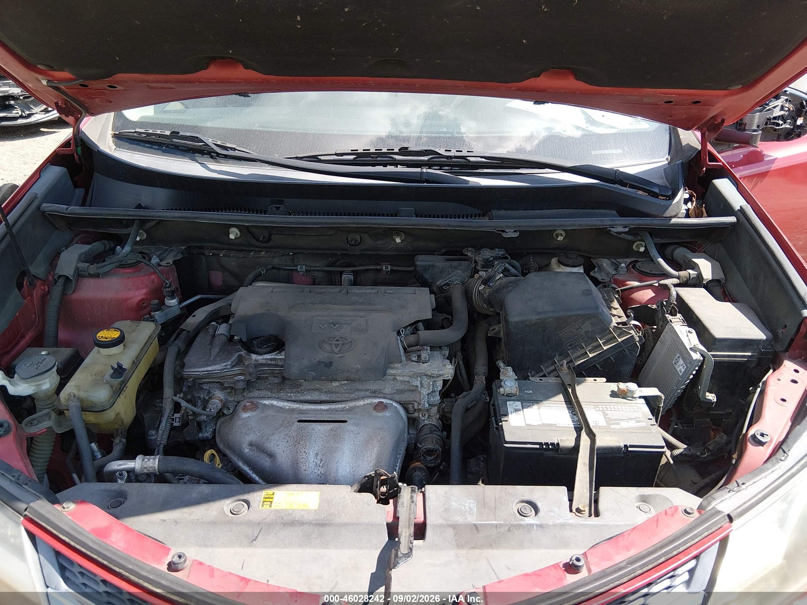 2013 Toyota Rav4 Le Бордовый vin: 2T3BFREV8DW056530