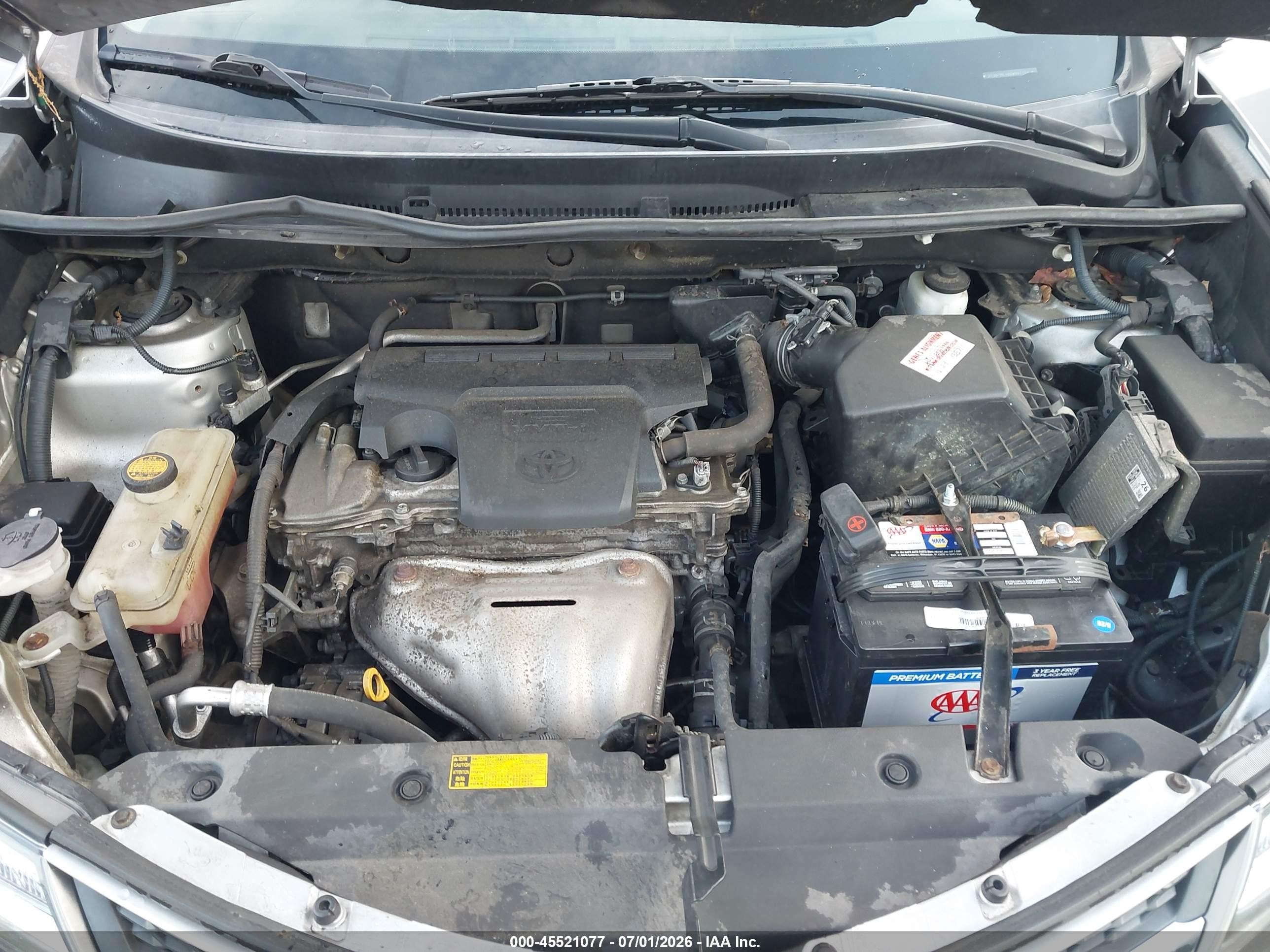 2013 Toyota Rav4 Le Silver vin: 2T3BFREV8DW087759