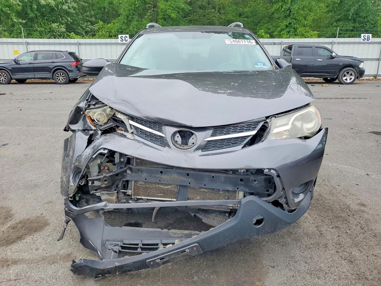 2014 Toyota Rav4 Le Серый vin: 2T3BFREV8EW192738