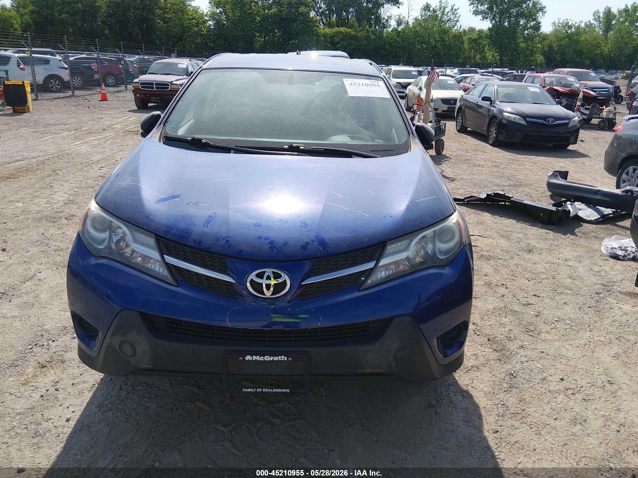 2015 Toyota Rav4 Le Blue vin: 2T3BFREV8FW274860