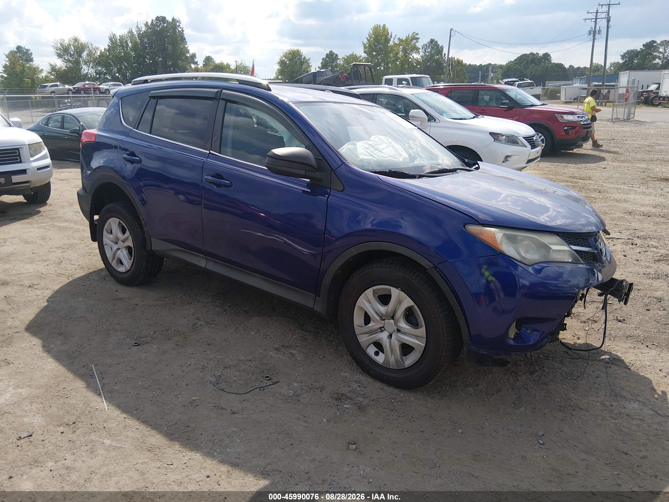 2015 Toyota Rav4 Le Blue vin: 2T3BFREV8FW355194