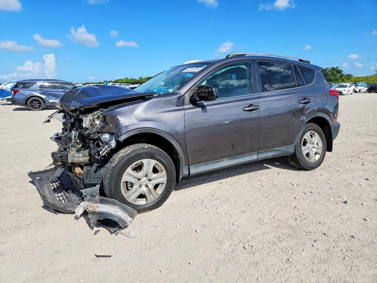 2015 Toyota Rav4 Le Gray vin: 2T3BFREV8FW394657