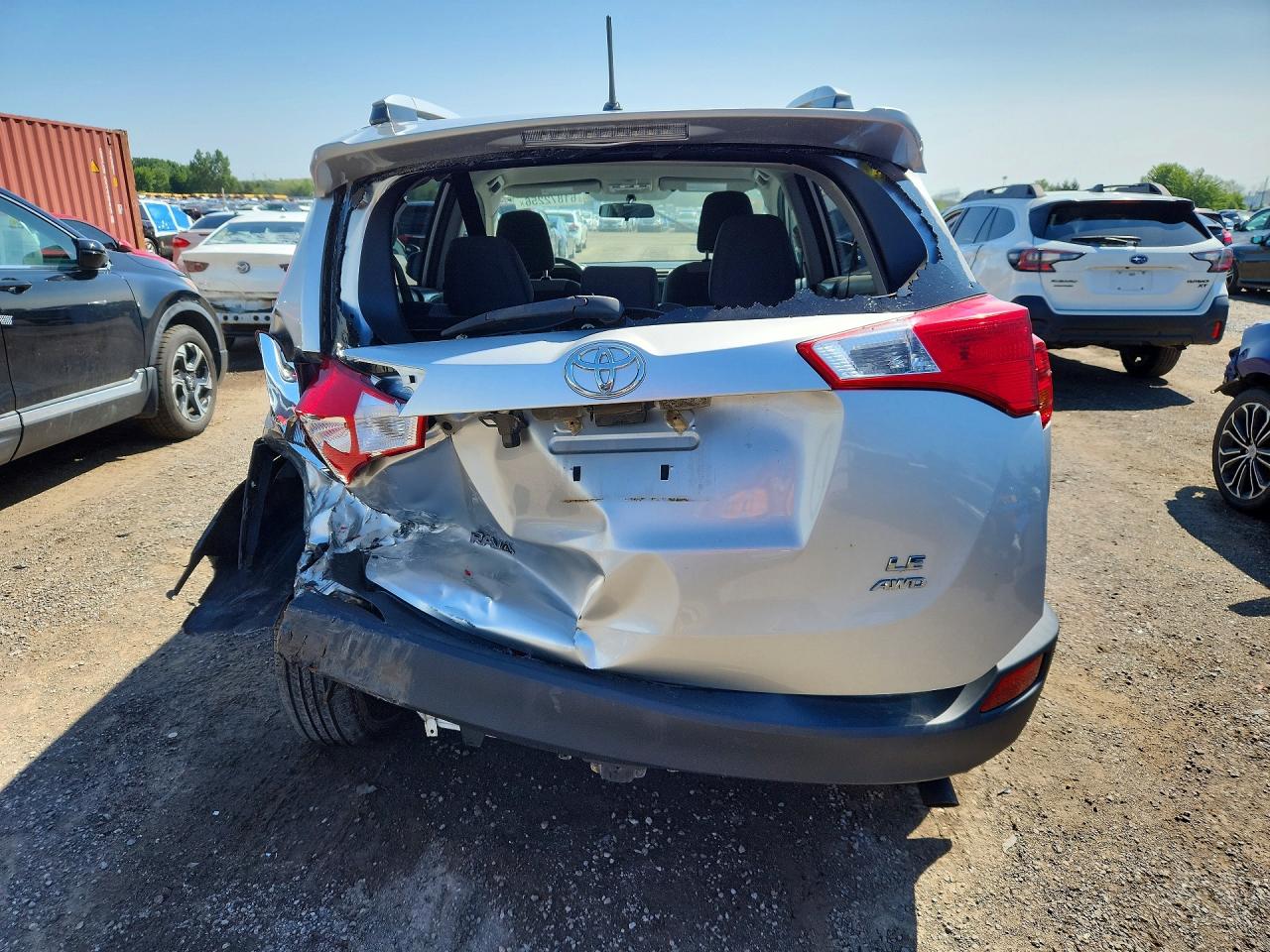 2013 Toyota Rav4 Le Silver vin: 2T3BFREV9DW046556