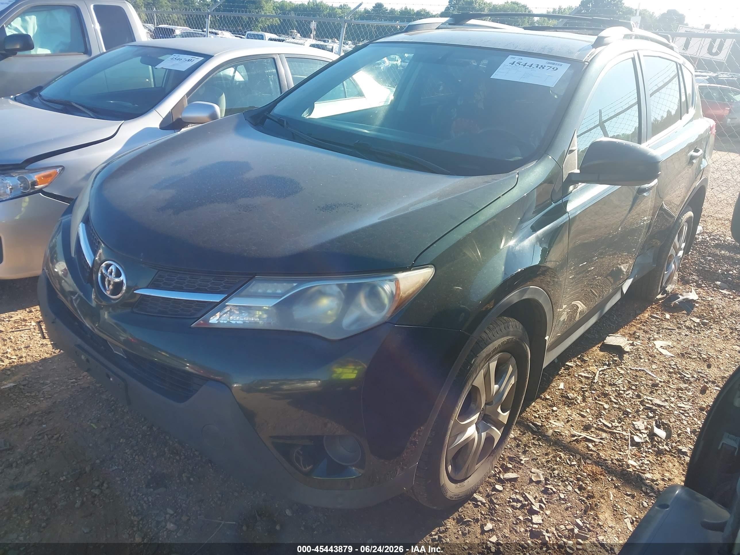 2013 Toyota Rav4 Le Green vin: 2T3BFREV9DW098401
