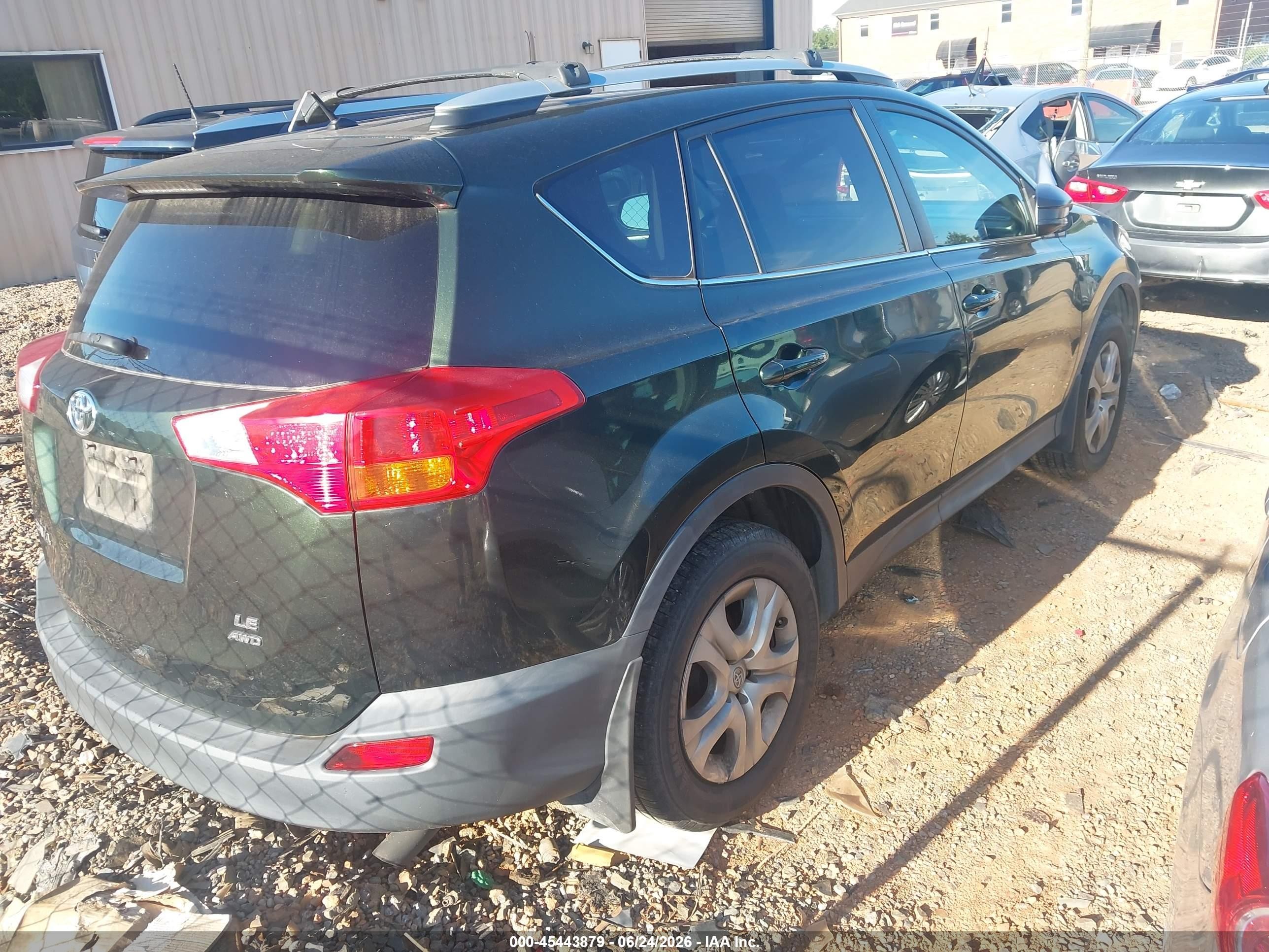 2013 Toyota Rav4 Le Green vin: 2T3BFREV9DW098401