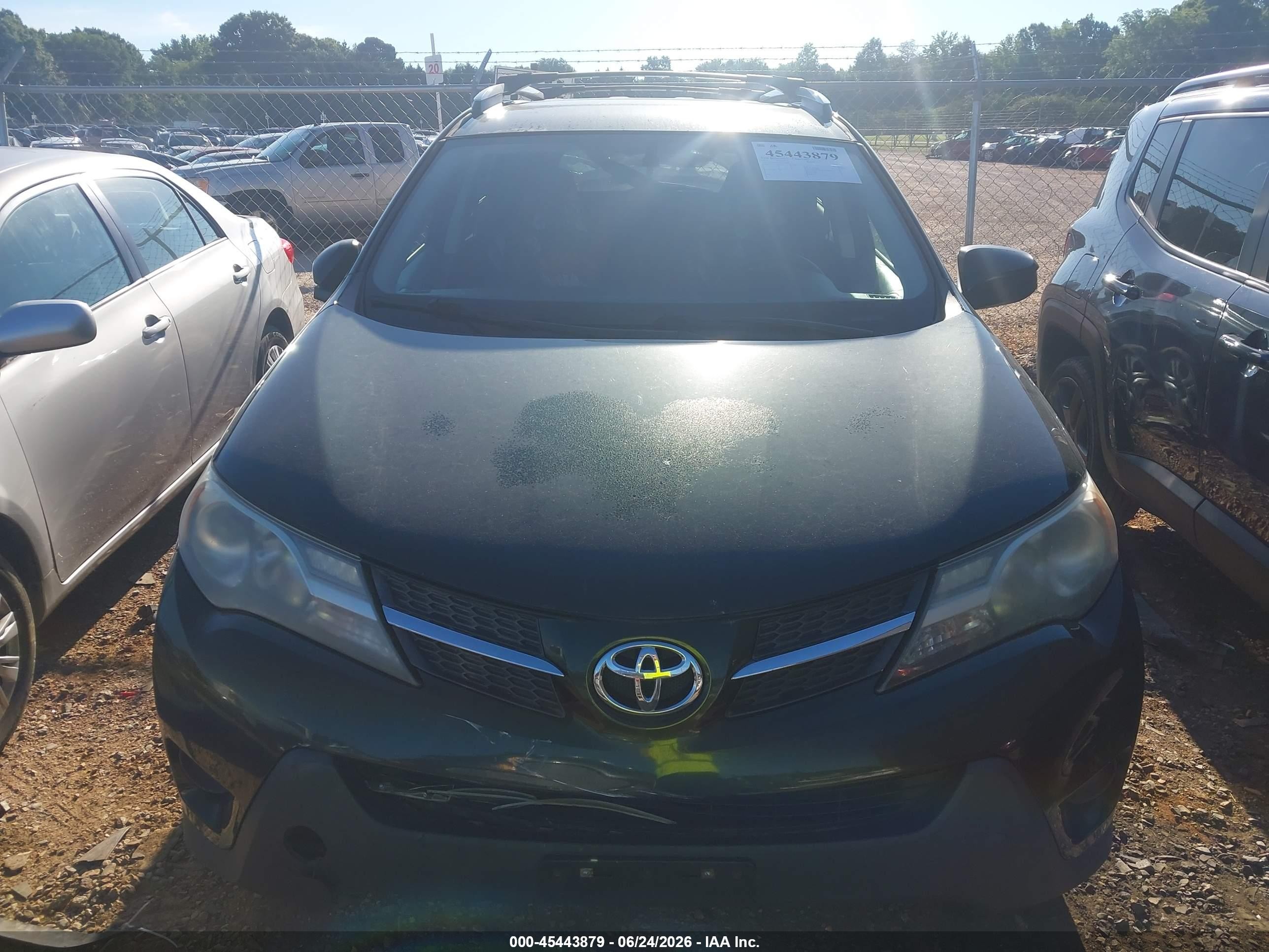 2013 Toyota Rav4 Le Green vin: 2T3BFREV9DW098401
