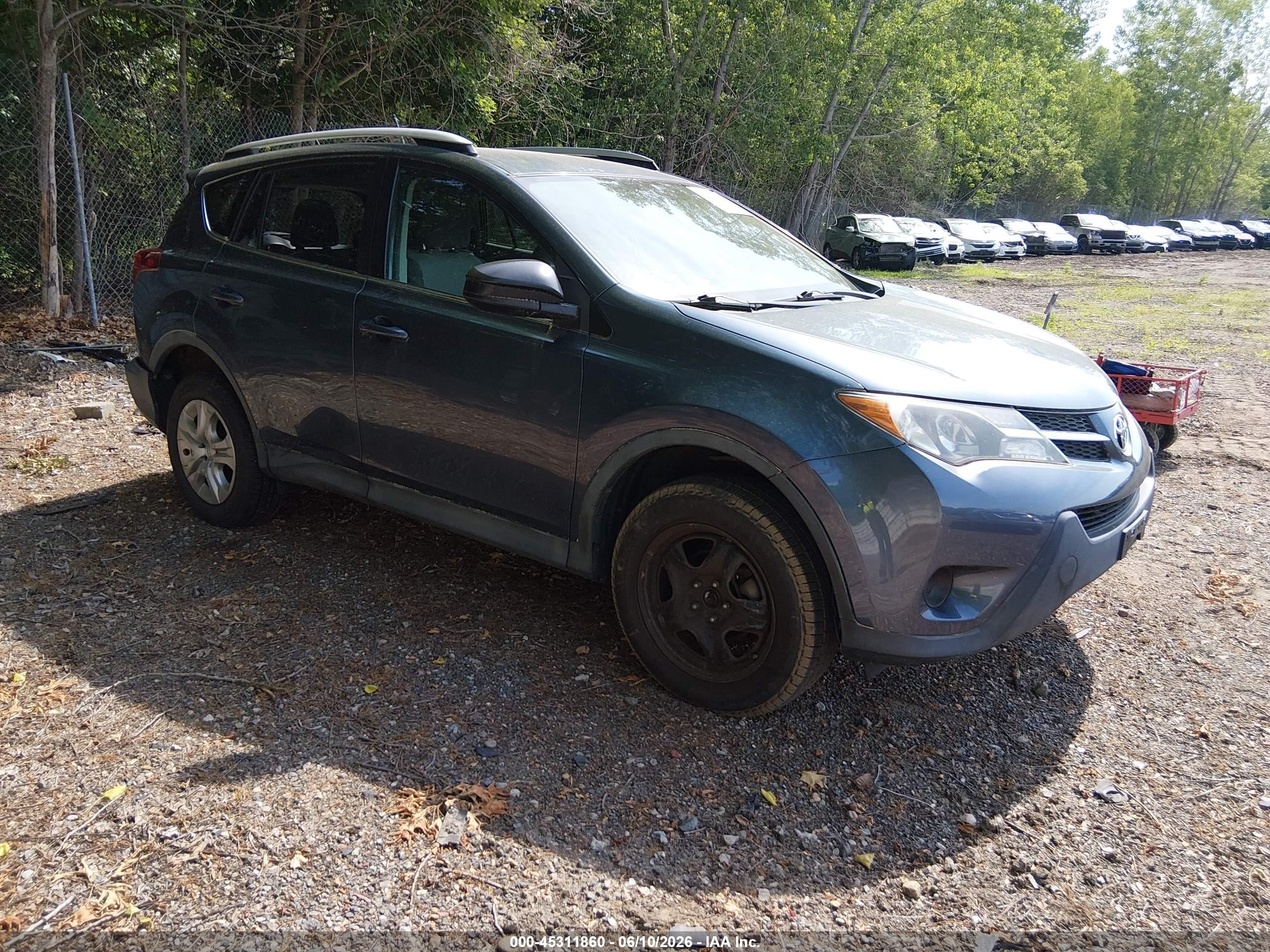2013 Toyota Rav4 Le Dark Blue vin: 2T3BFREV9DW103421