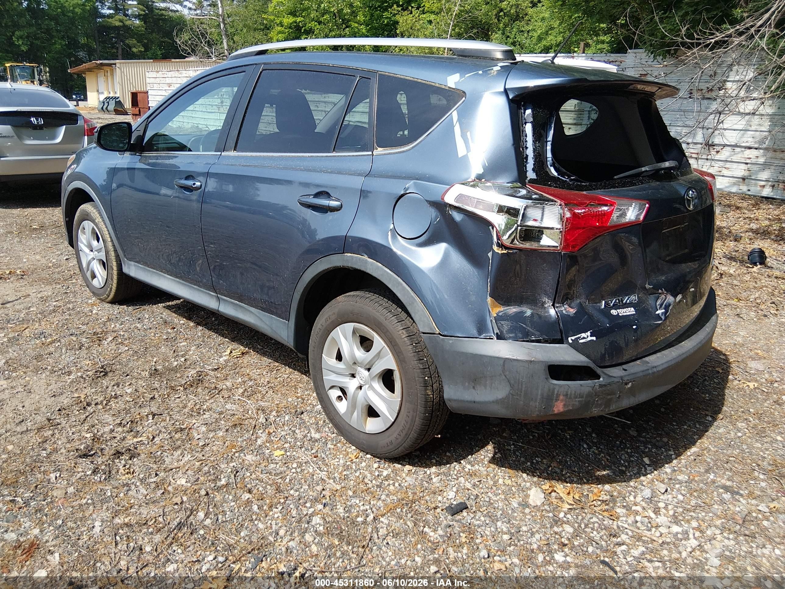 2013 Toyota Rav4 Le Dark Blue vin: 2T3BFREV9DW103421