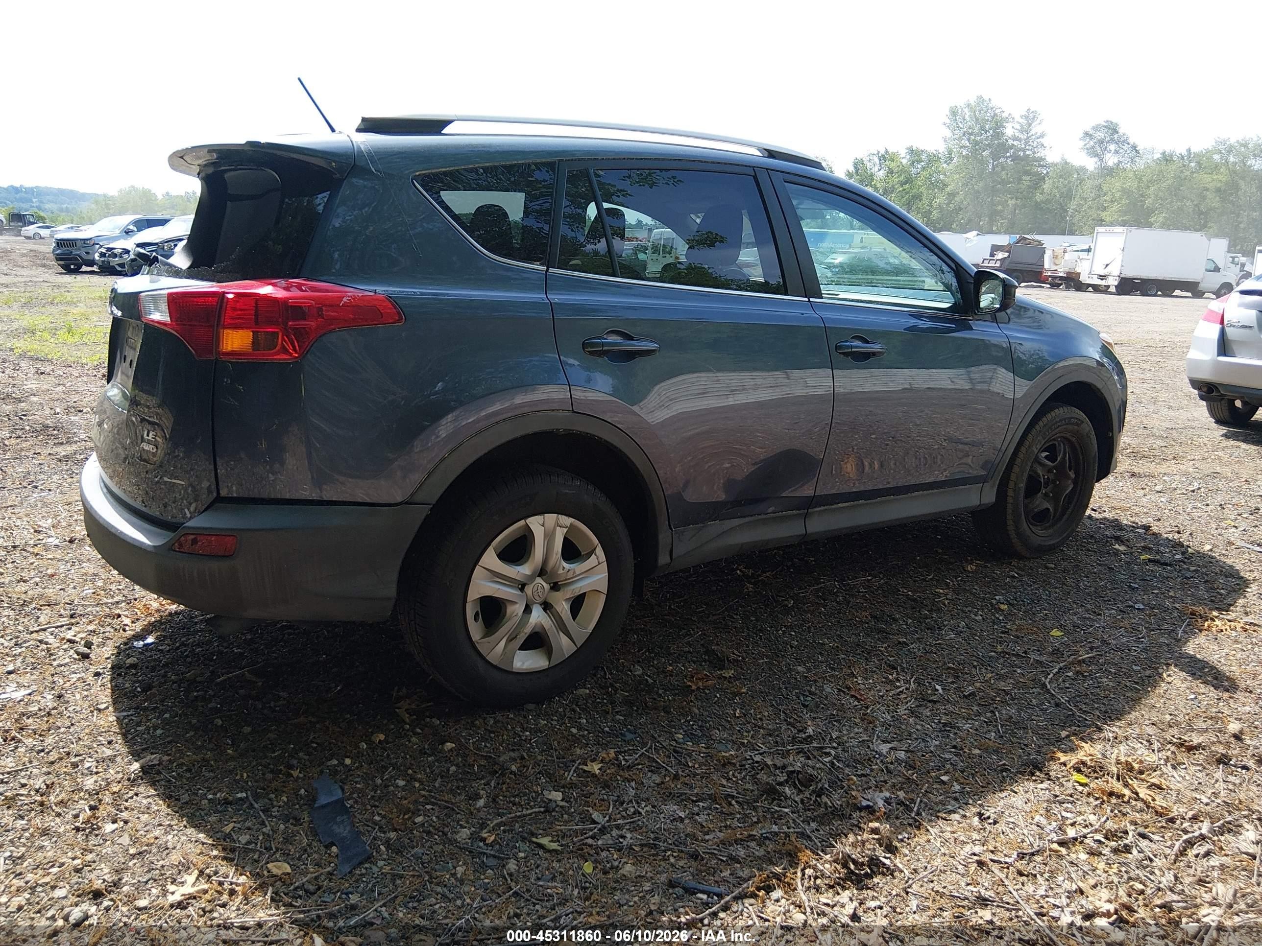 2013 Toyota Rav4 Le Dark Blue vin: 2T3BFREV9DW103421