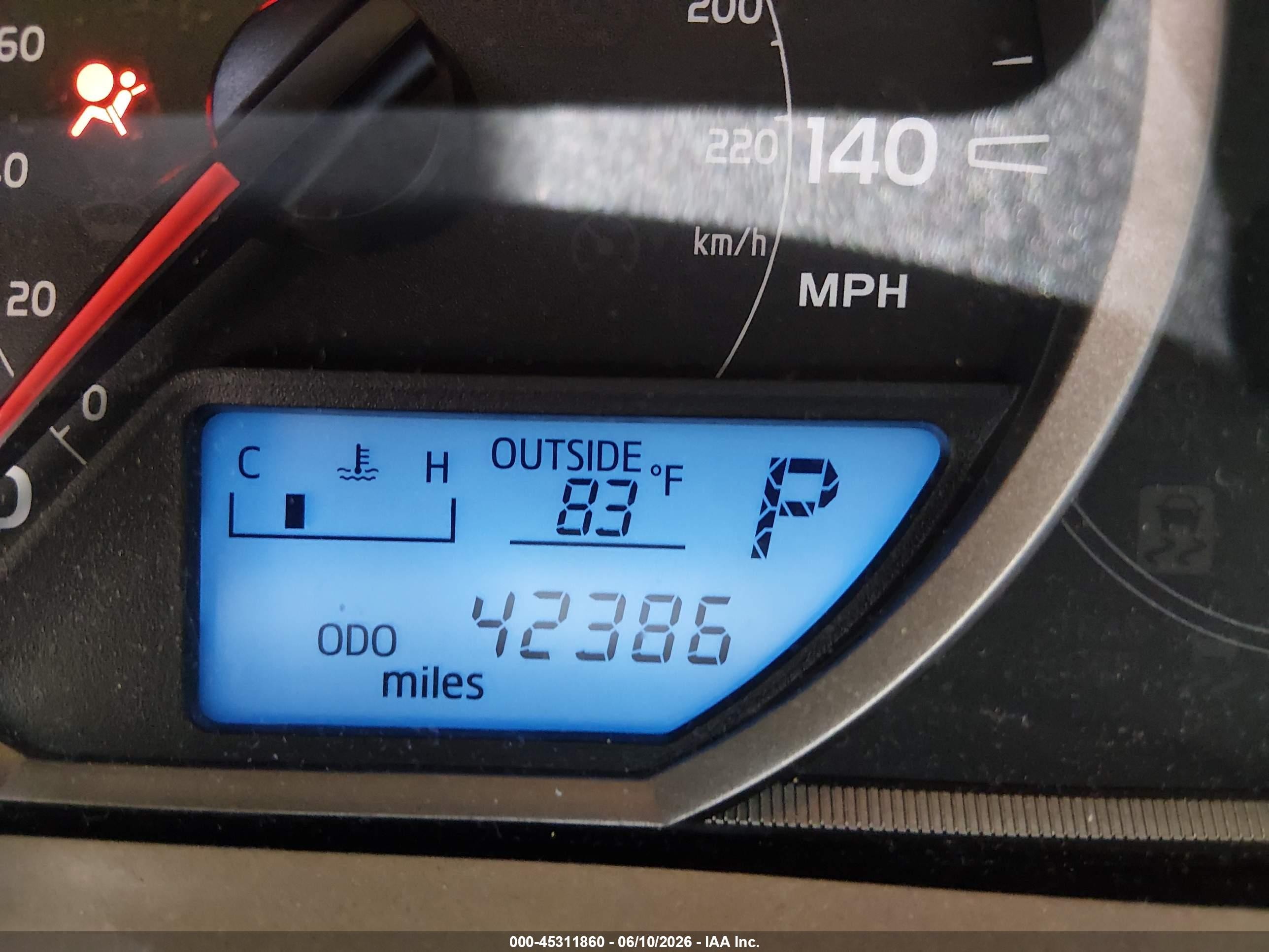 2013 Toyota Rav4 Le Dark Blue vin: 2T3BFREV9DW103421