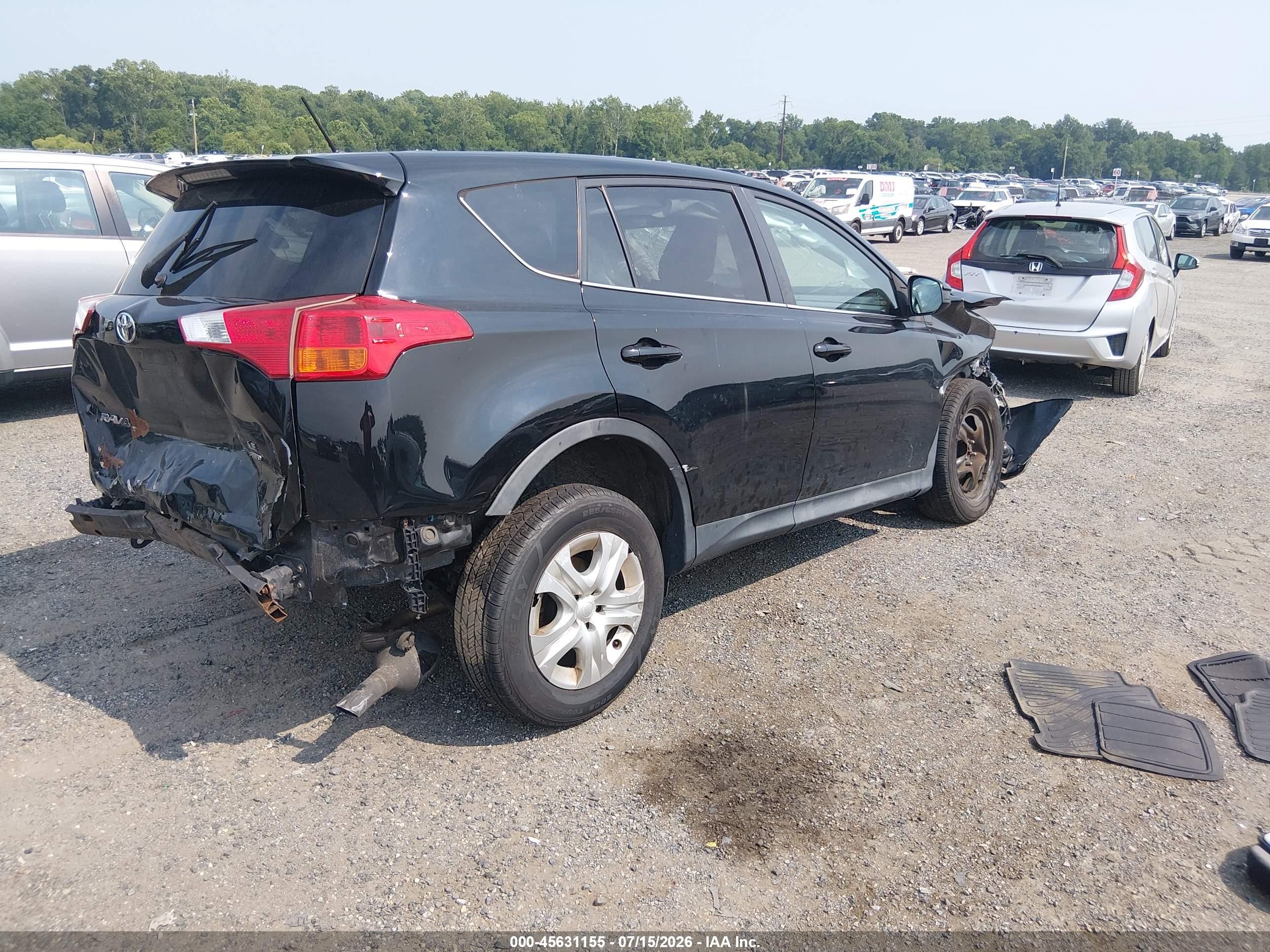 2014 Toyota Rav4 Le Black vin: 2T3BFREV9EW220000