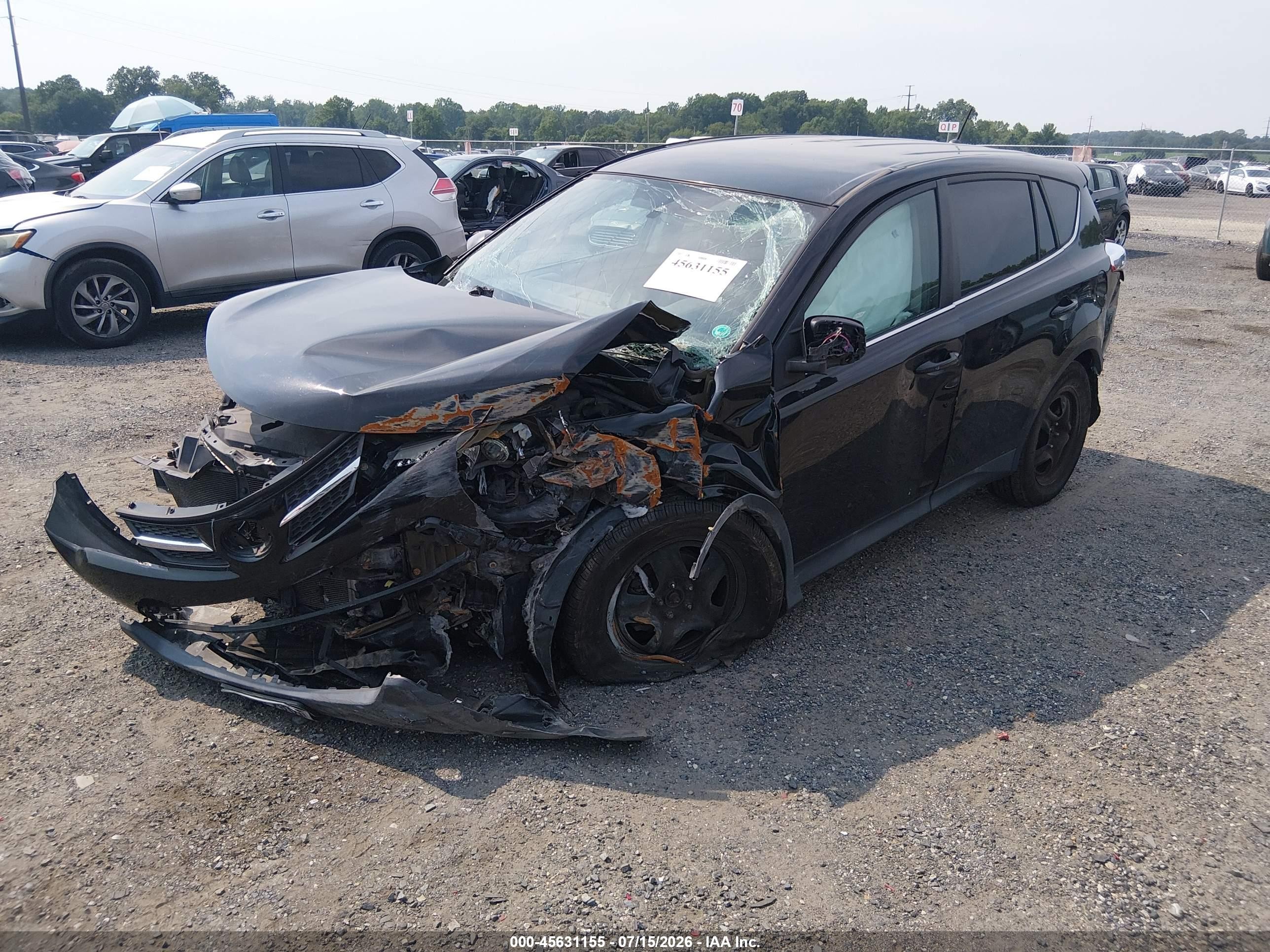 2014 Toyota Rav4 Le Black vin: 2T3BFREV9EW220000
