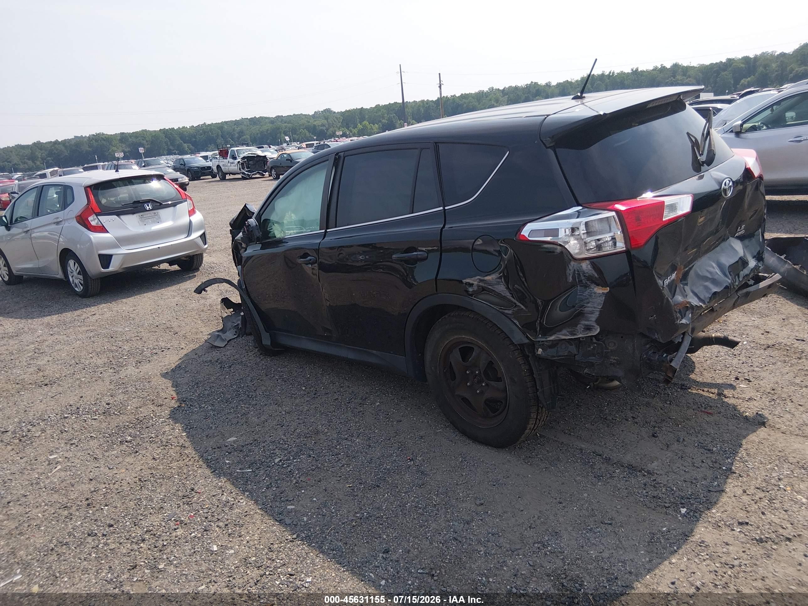 2014 Toyota Rav4 Le Black vin: 2T3BFREV9EW220000