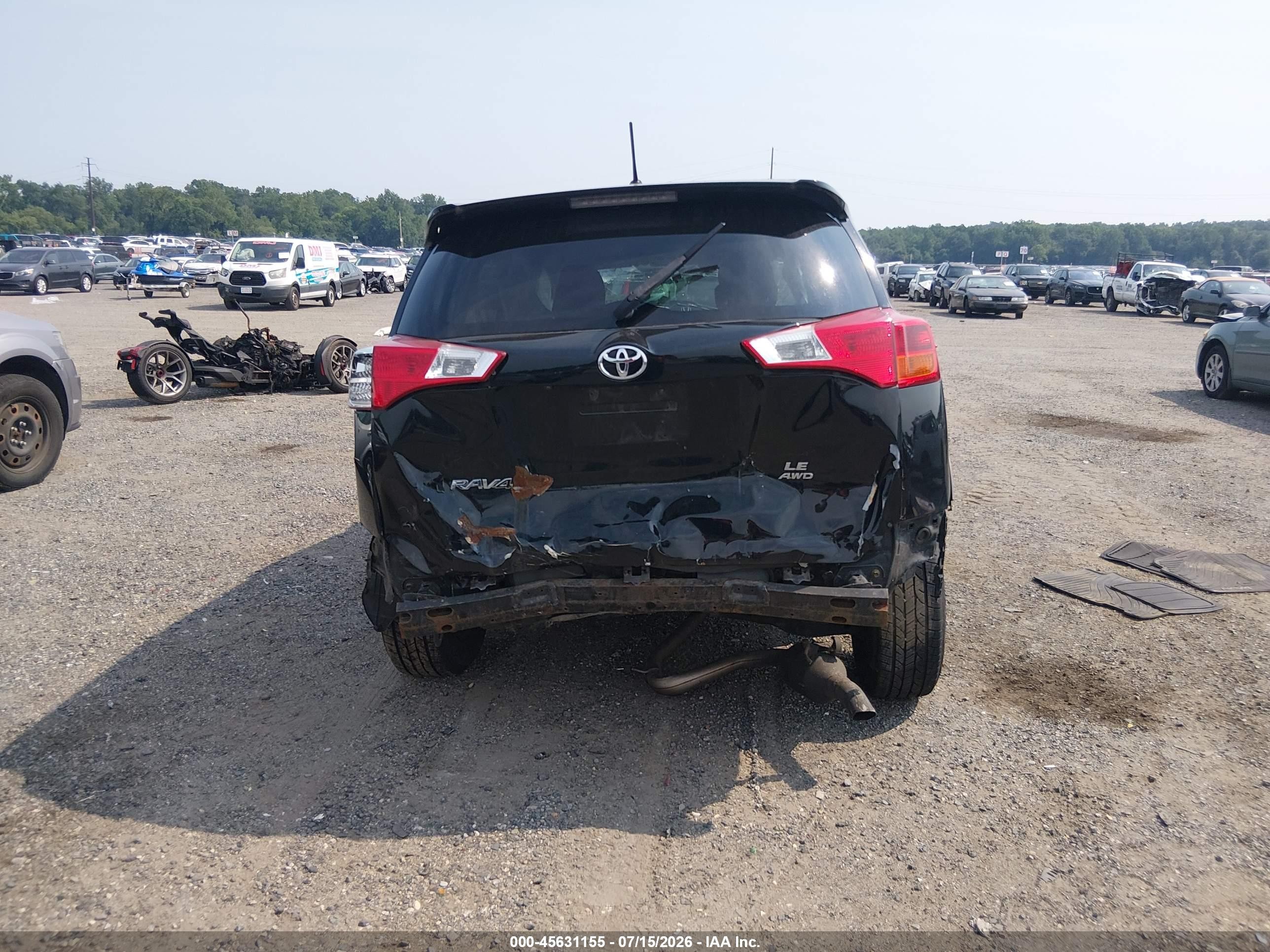 2014 Toyota Rav4 Le Black vin: 2T3BFREV9EW220000