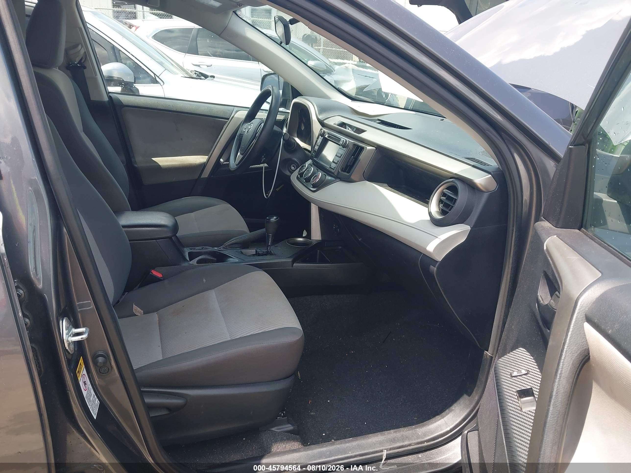 2014 Toyota Rav4 Le Gray vin: 2T3BFREV9EW222961