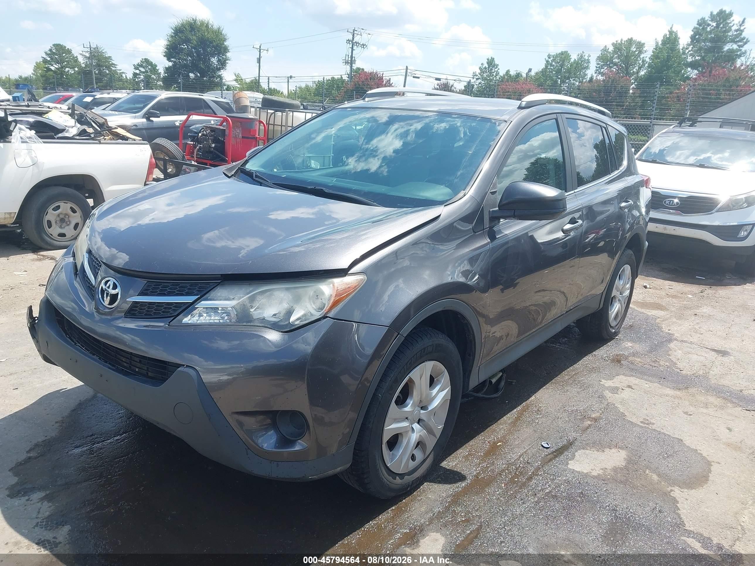 2014 Toyota Rav4 Le Gray vin: 2T3BFREV9EW222961