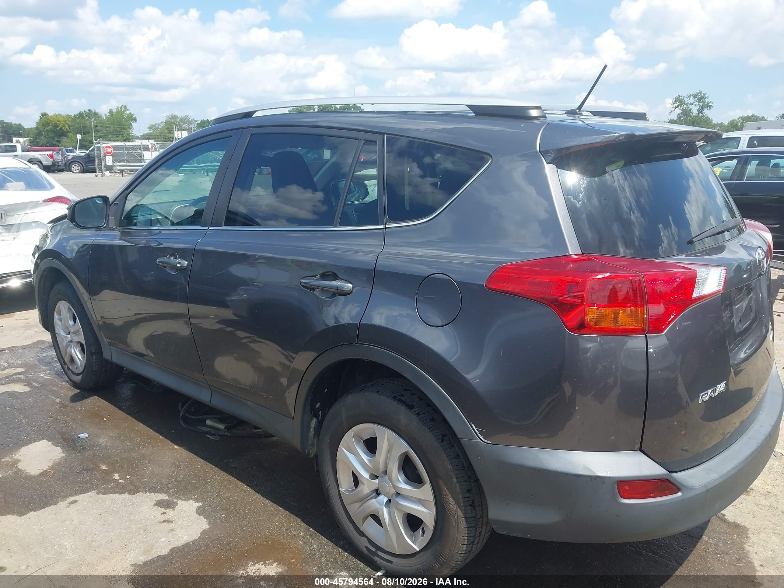 2014 Toyota Rav4 Le Gray vin: 2T3BFREV9EW222961