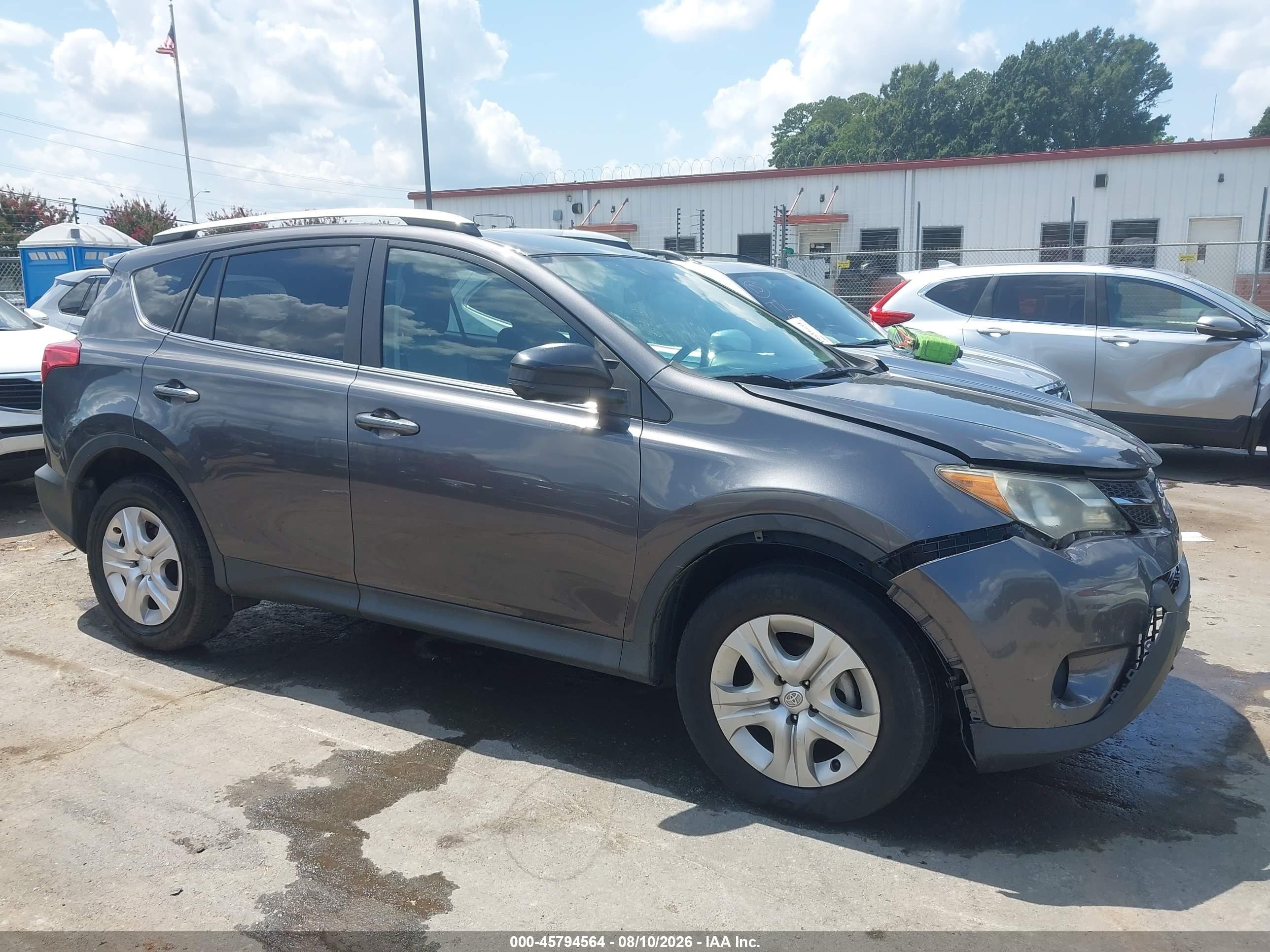 2014 Toyota Rav4 Le Gray vin: 2T3BFREV9EW222961