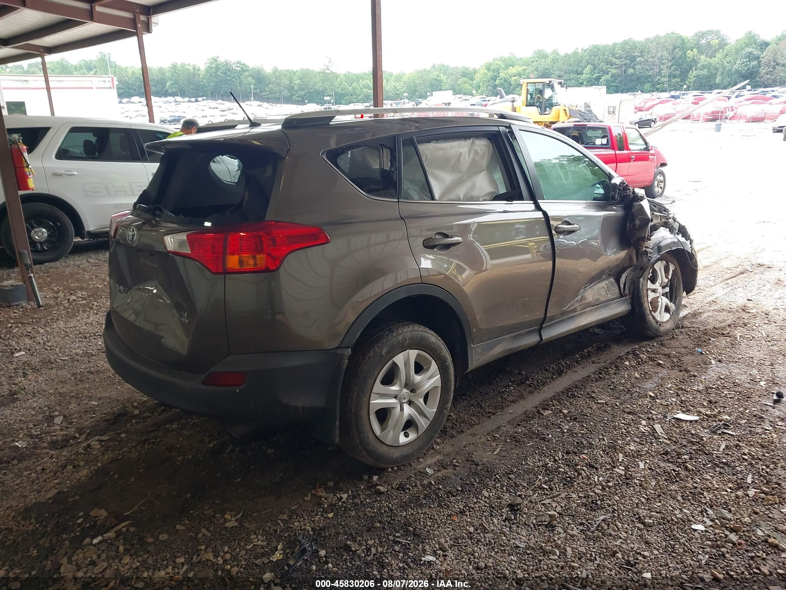 2015 Toyota Rav4 Le Gray vin: 2T3BFREV9FW265245