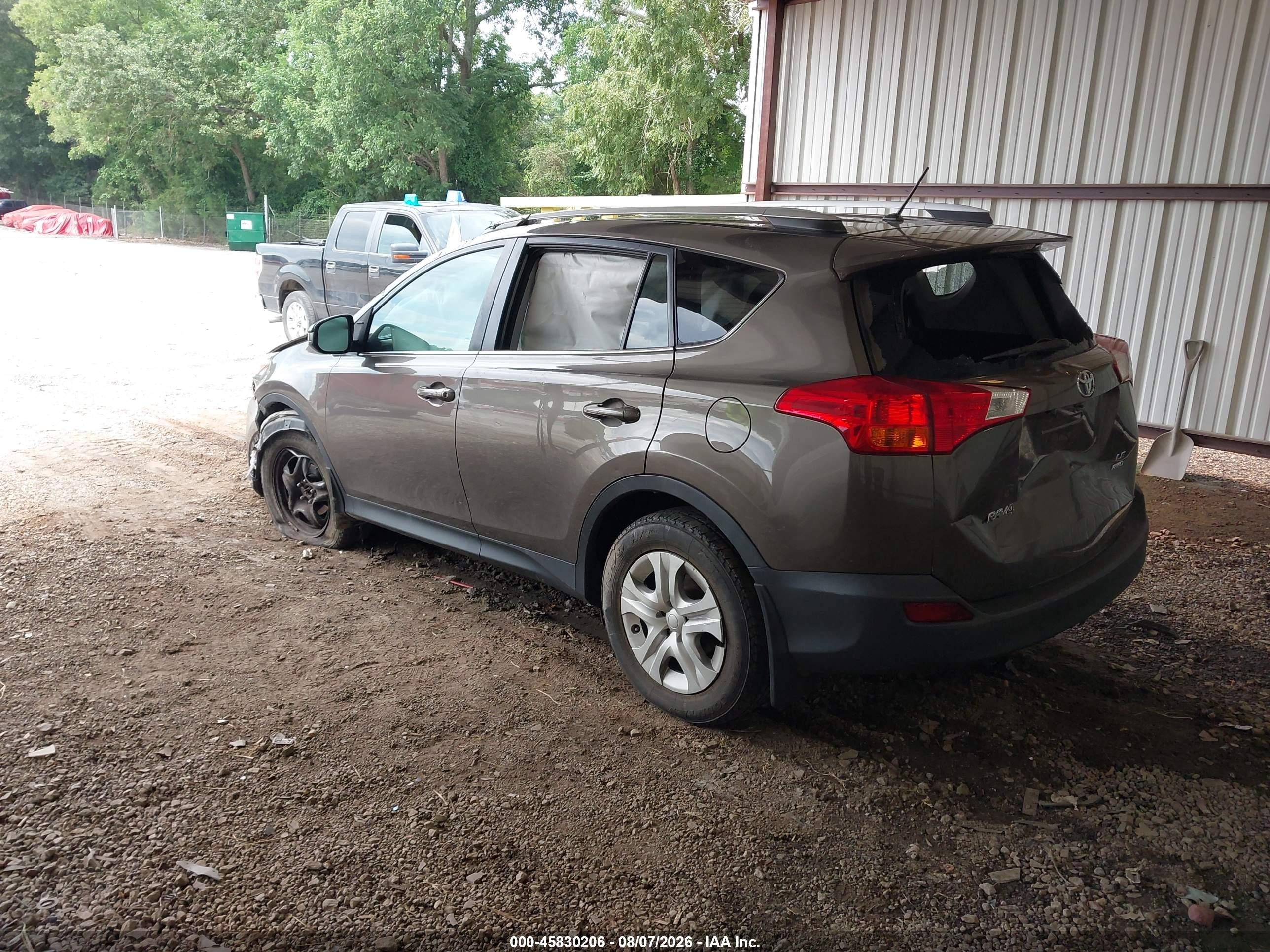 2015 Toyota Rav4 Le Gray vin: 2T3BFREV9FW265245